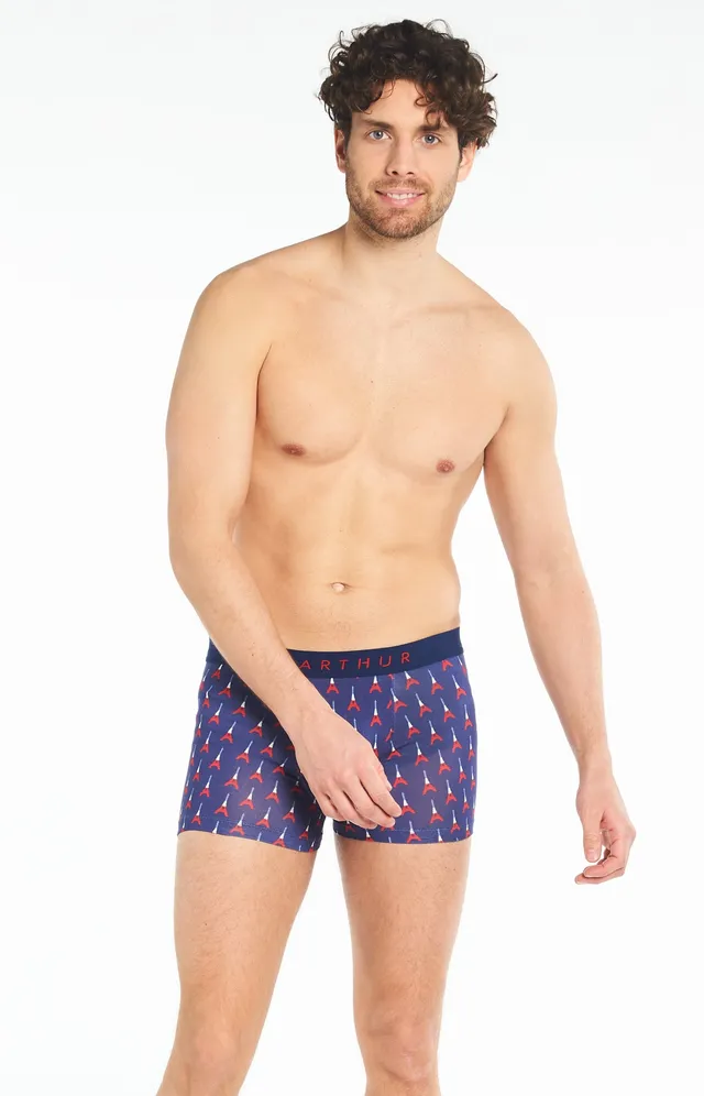 arthur-bob-eiffel-boxer-coton-bio-marine image 1