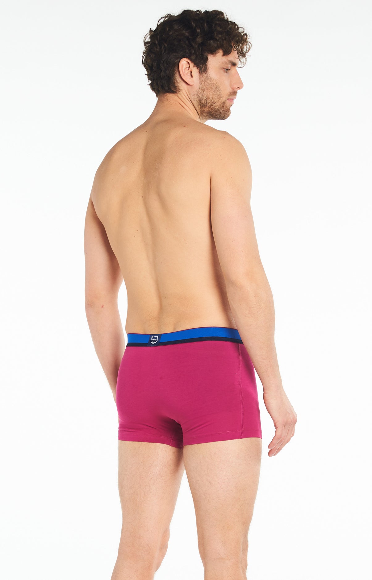 arthur-boxer-slipp-uni-boxer-homme-fushia-l-coton-bio image 5
