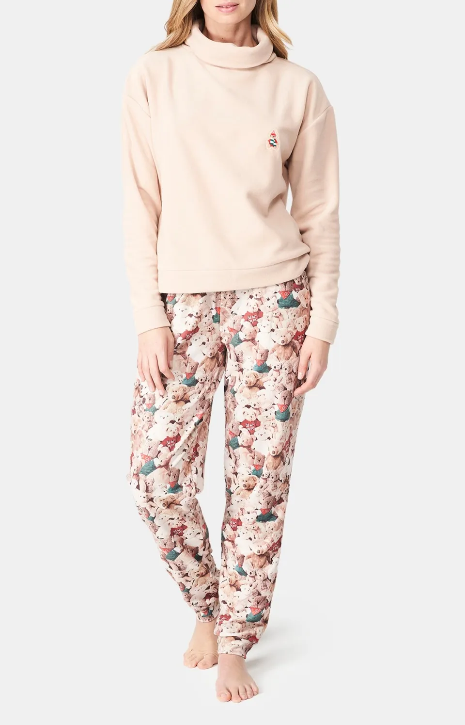 arthur-bob-teddy-bear-pyjama-femme-brun-polaire image 1
