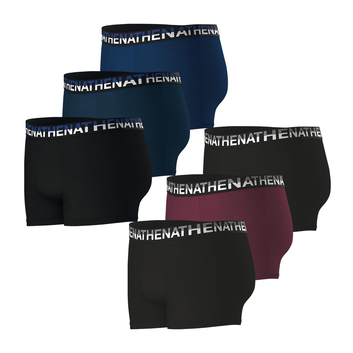 athena-easy-essentiel-boxer-homme-xxl-lot-6-coton-stretch image 2