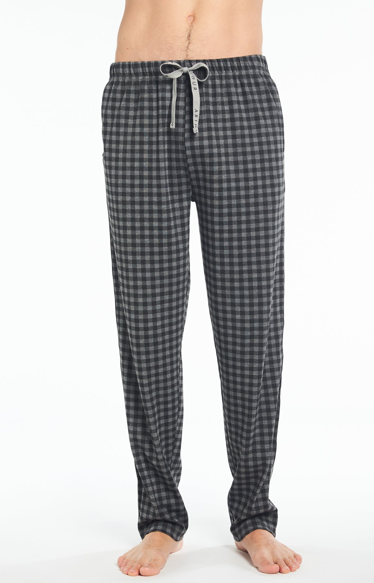 arthur-bob-karl-pyjama-long-homme-noir-interlock image 6