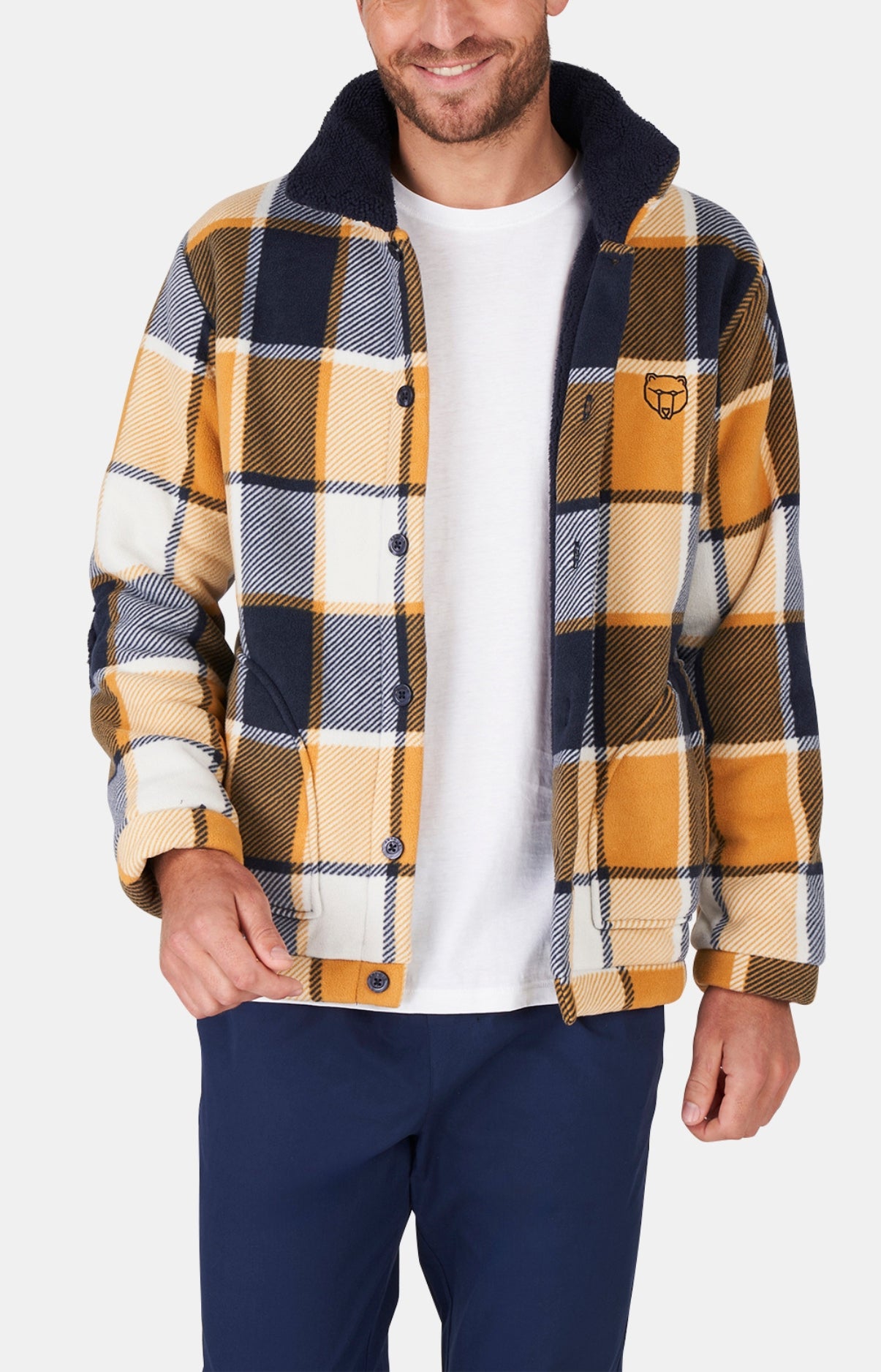 arthur-happy-40-veste-polaire-homme-gold-l-polyester image 1