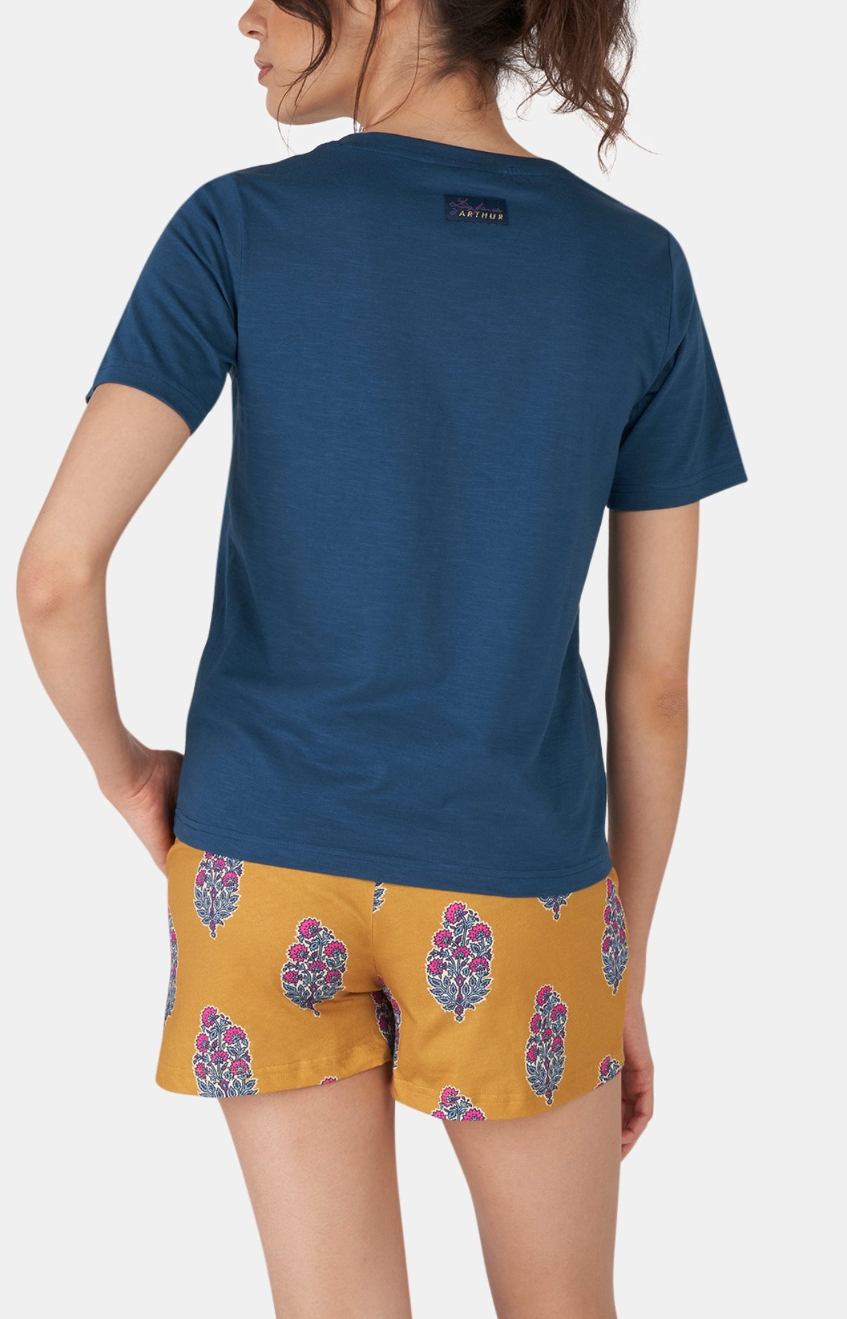 arthur-bob-jersey-coton-tee-shirt-canard-col-v-femme image 6