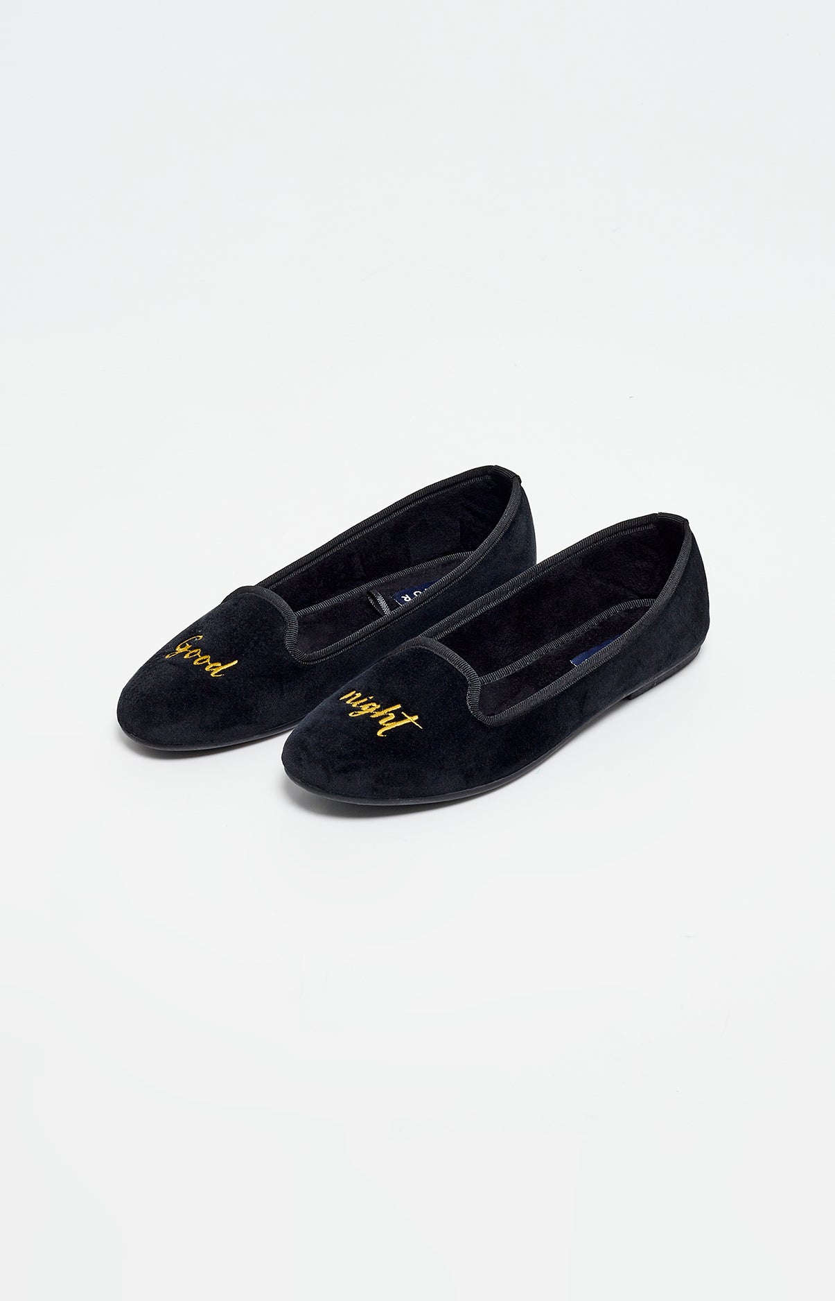 arthur-bob-good-night-ballerines-chaussons-femme-noires image 1