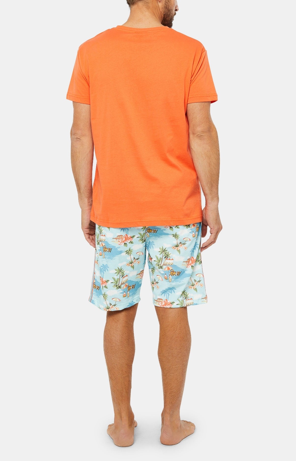 arthur-bob-rhum-pyjashort-homme-multicolore-coton-bio image 2