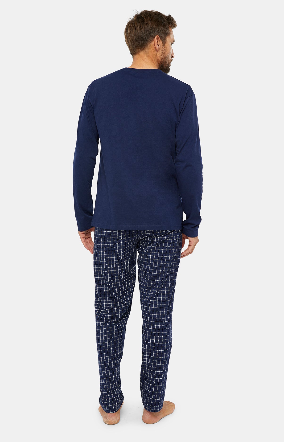 arthur-bob-classique-pyjama-homme-marine-m-coton image 4
