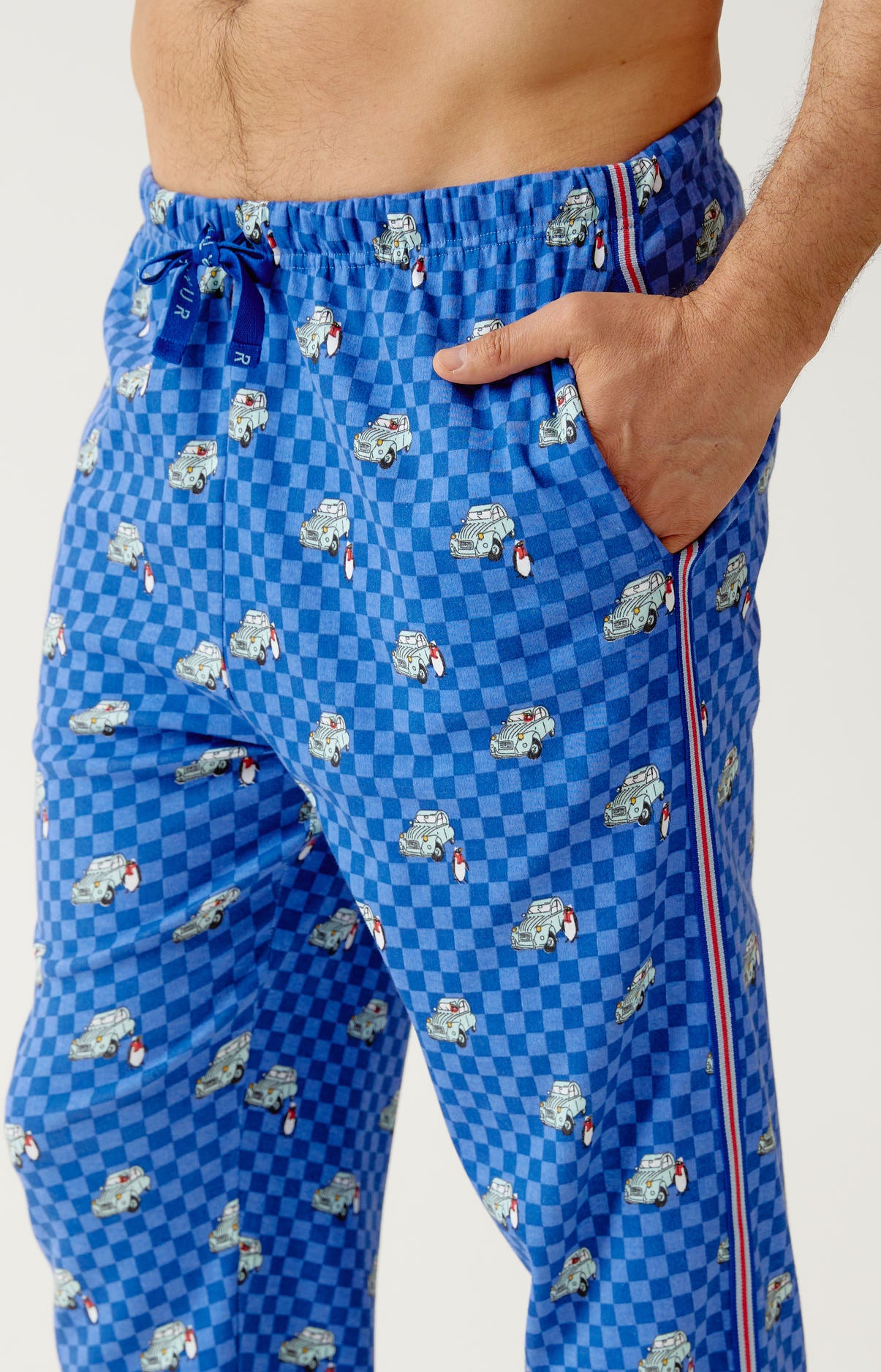 arthur-bob-pyjama-homme-bleu-2cv-lent-au-d-marrage image 4