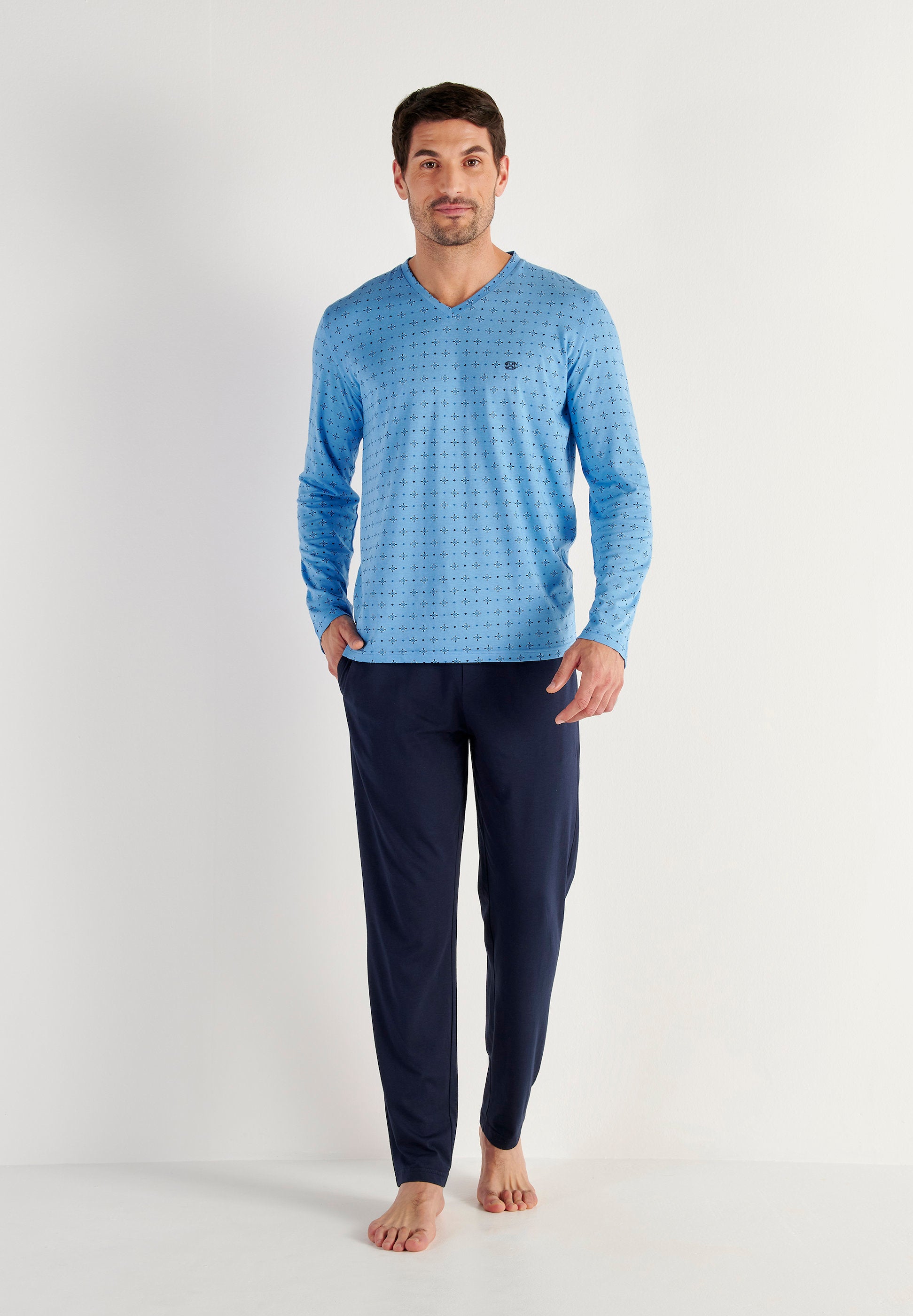 hom-modal-comfort-alan-403207-pyjama-long-homme-bleu image 4