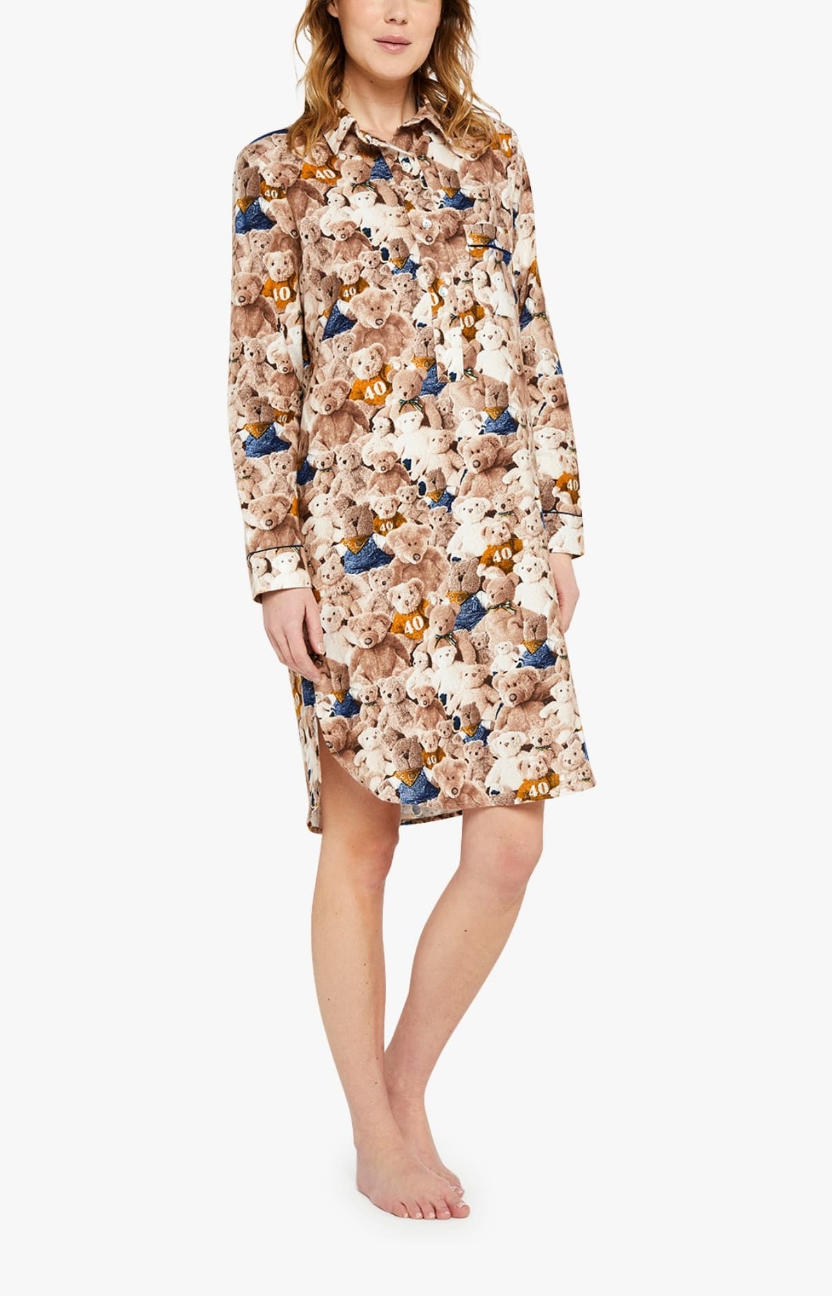 arthur-bob-teddy-chemise-de-nuit-noisette-pilou image 1