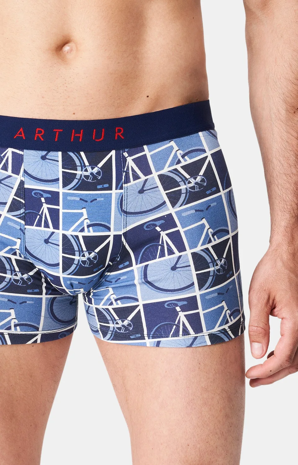 arthur-bob-c-est-mon-rayon-boxer-marine-l-coton-bio image 1