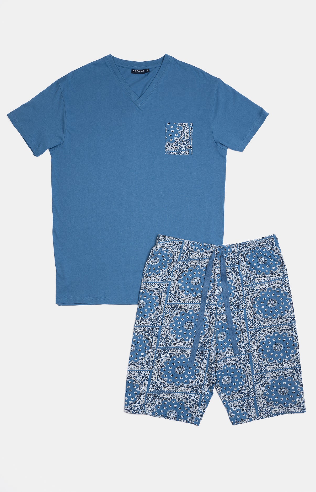 arthur-bob-pyjashort-bandana-coton-jean-homme image 3