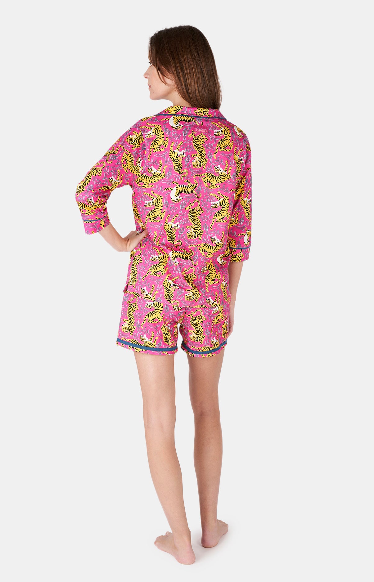 arthur-bob-tigre-pyjama-court-femme-fushia-coton-bio image 5