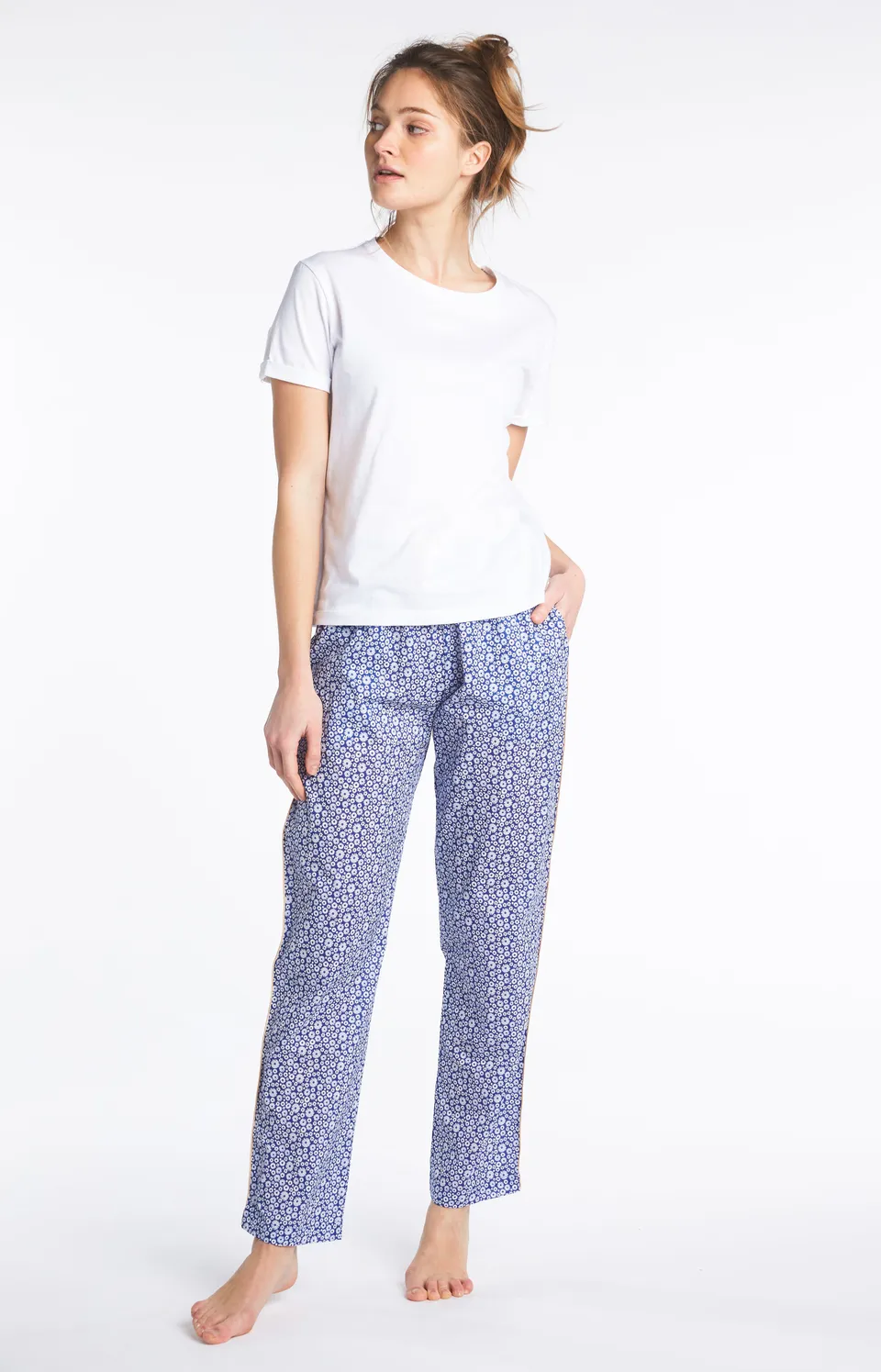 arthur-bob-uni-tee-shirt-blanc-coton-pima-femme image 1