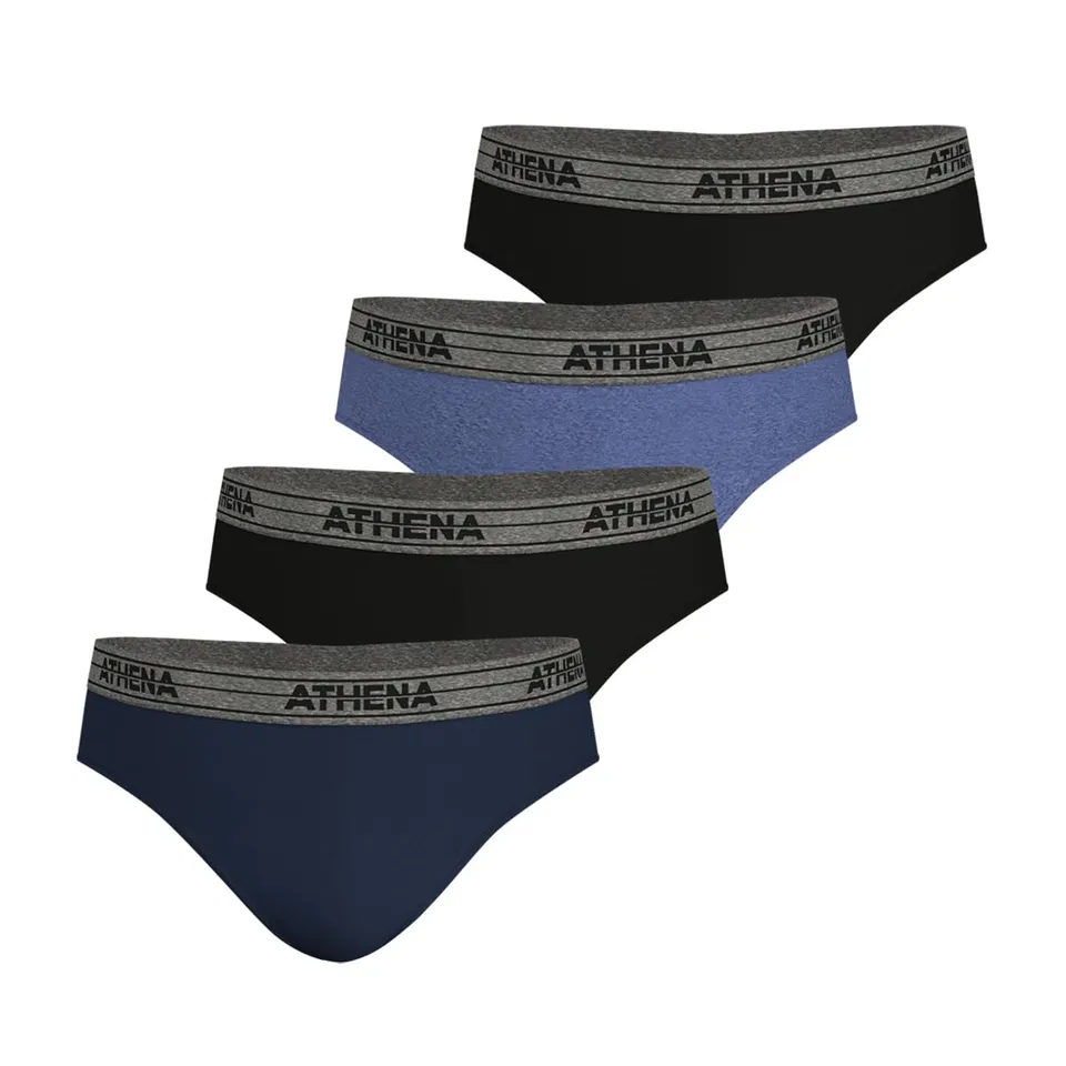 athena-ecopack-lot-4-slips-homme-coton-xl image 1