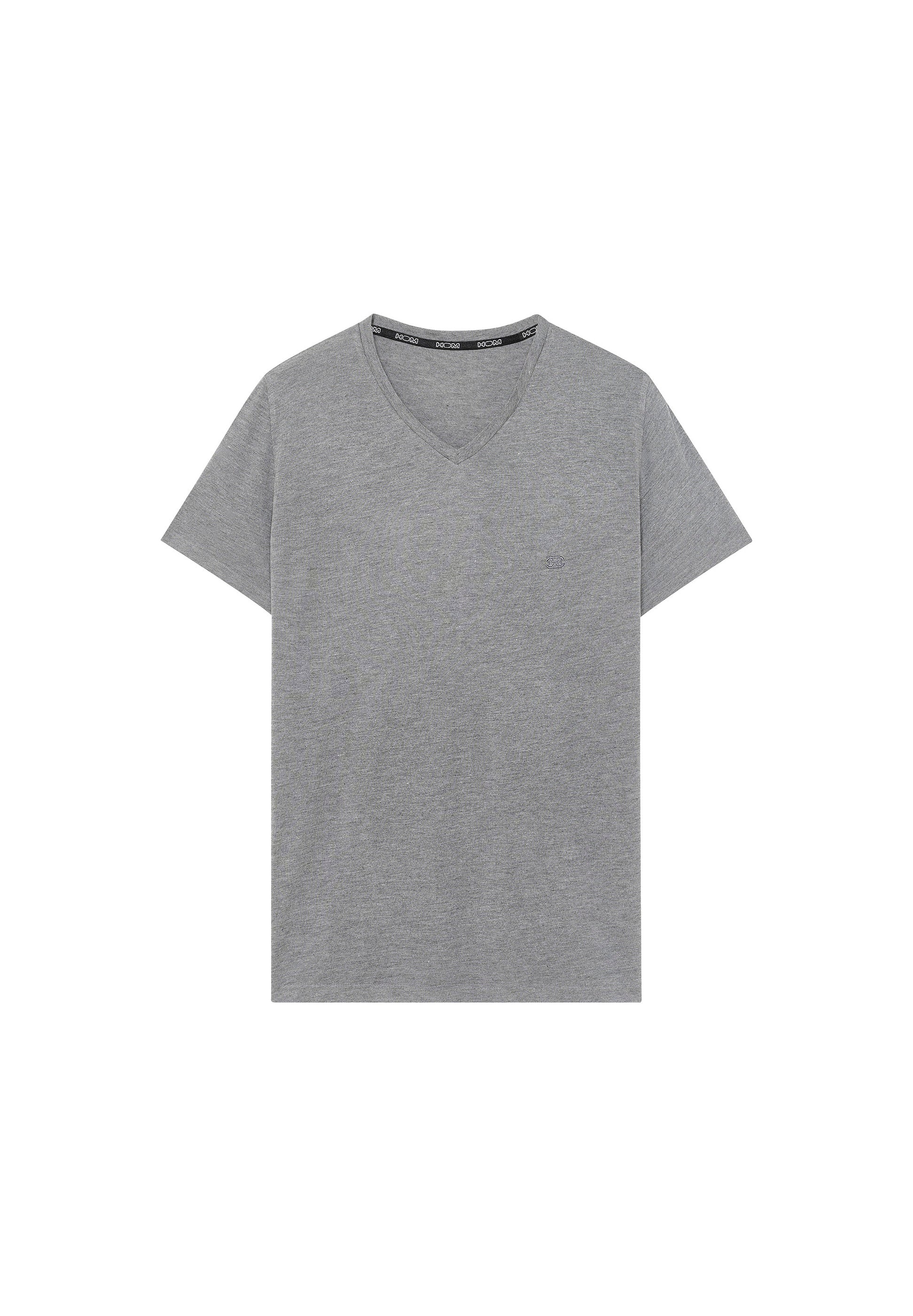 hom-cocooning-402184-t-shirt-col-v-gris-100-modal image 1