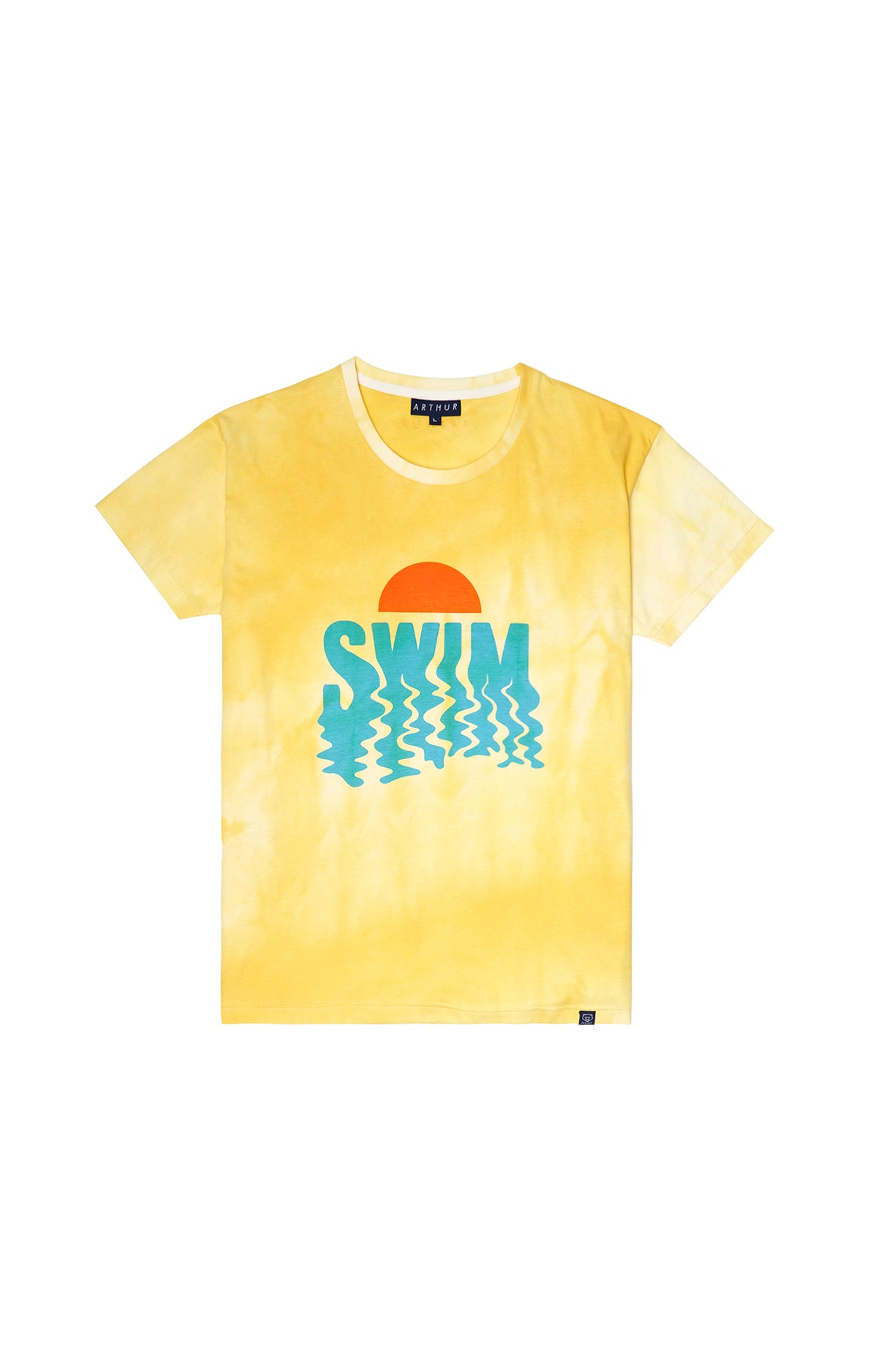 arthur-bob-tee-shirt-swim-jaune-homme-coton-bio image 3