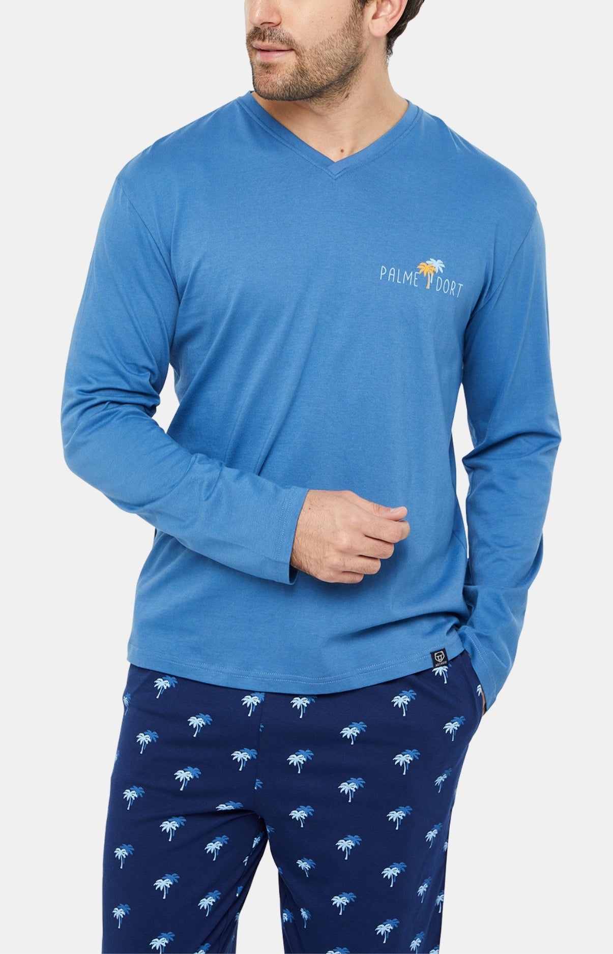 arthur-bob-palmier-pyjama-homme-multicolore-coton-bio image 2