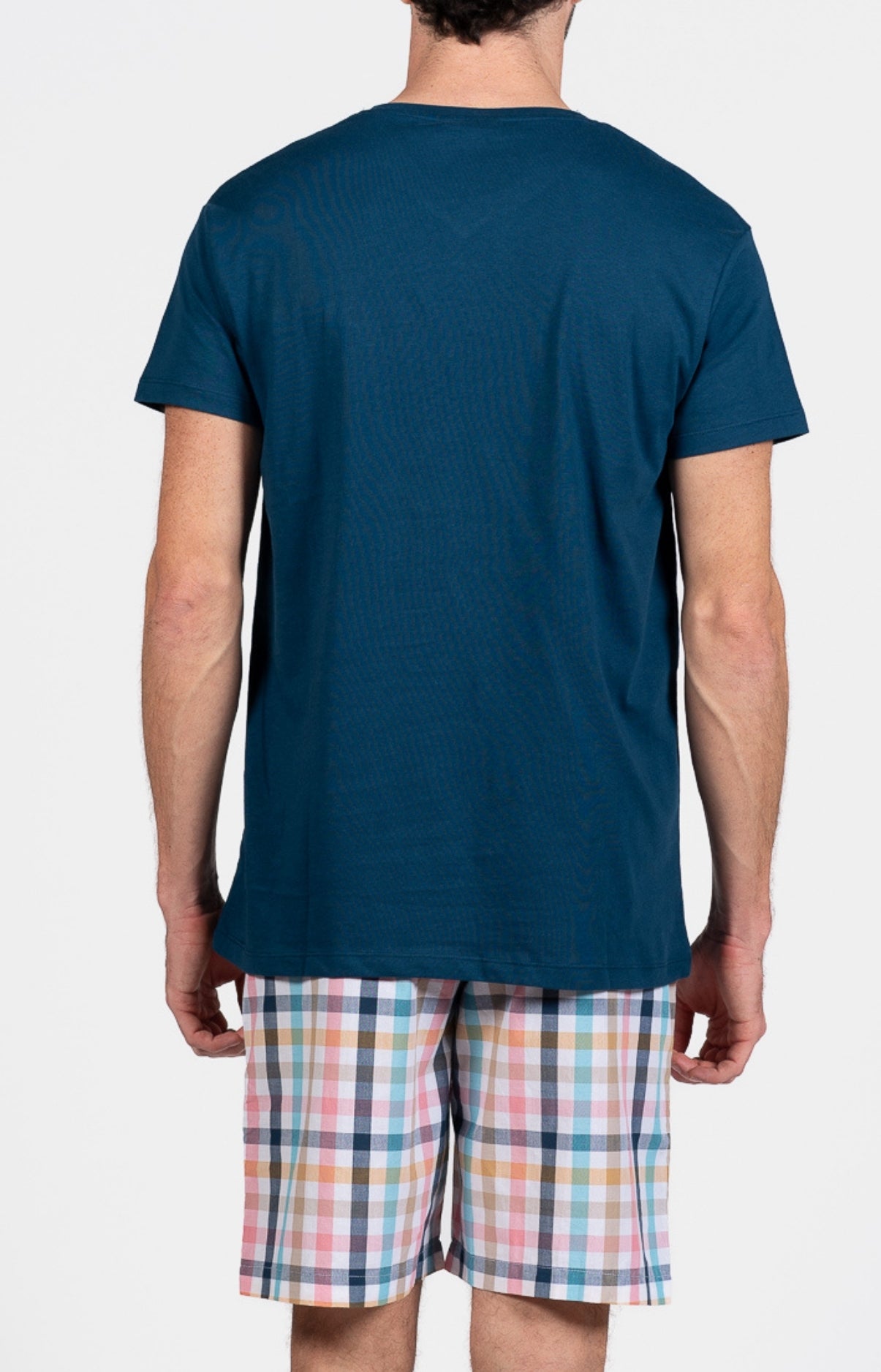 arthur-bob-criston-pyjashort-homme-rose-coton image 6
