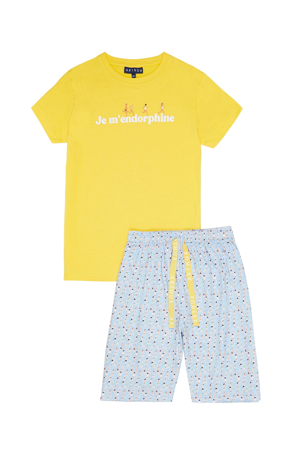 arthur-bob-marathon-pyjashort-enfant-ciel-coton-bio image 3