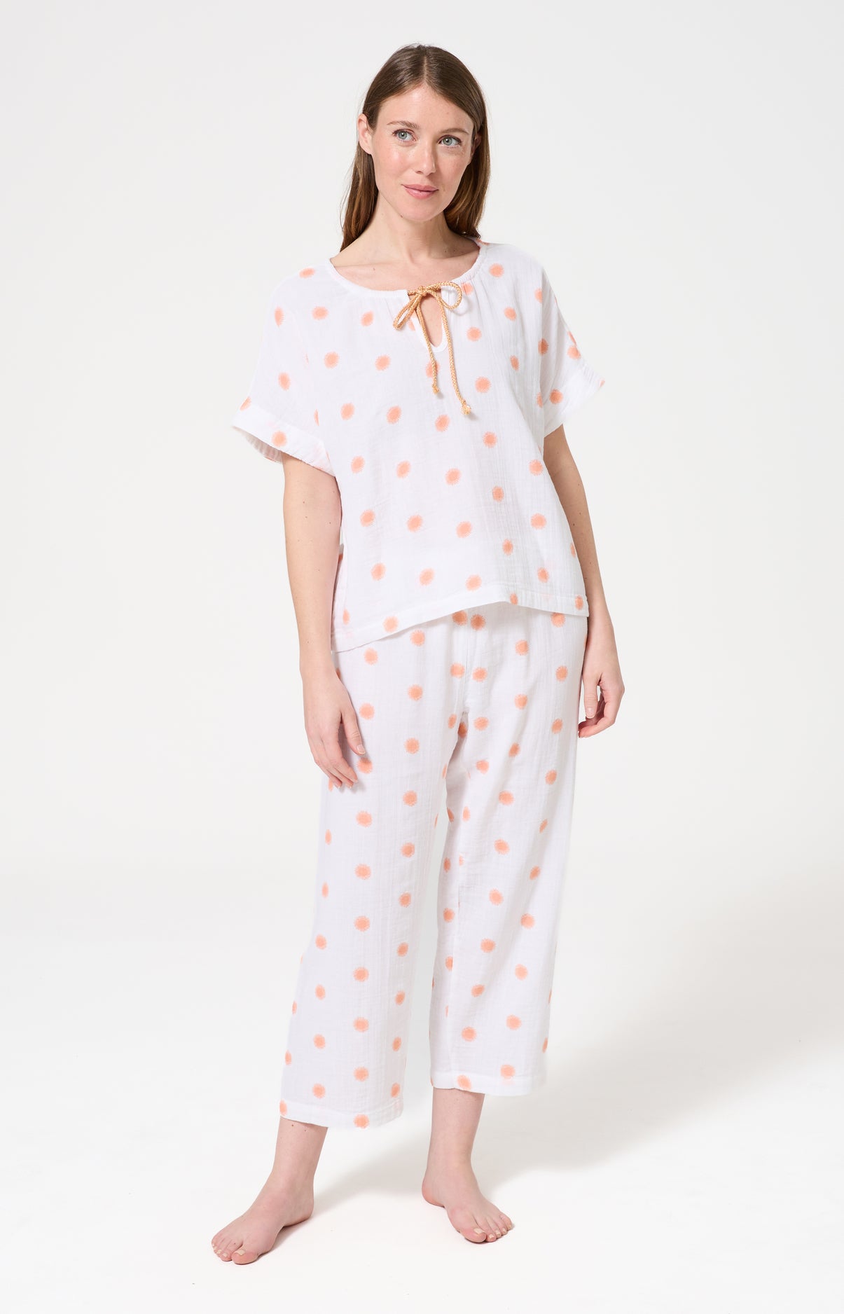 arthur-bob-soleil-pyjama-gaze-coton-blanc image 1