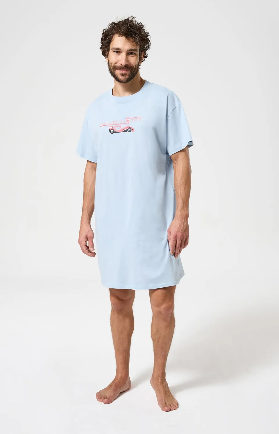 arthur-bob-maxi-tee-shirt-grand-prix-sommeil-ciel-coton image 1