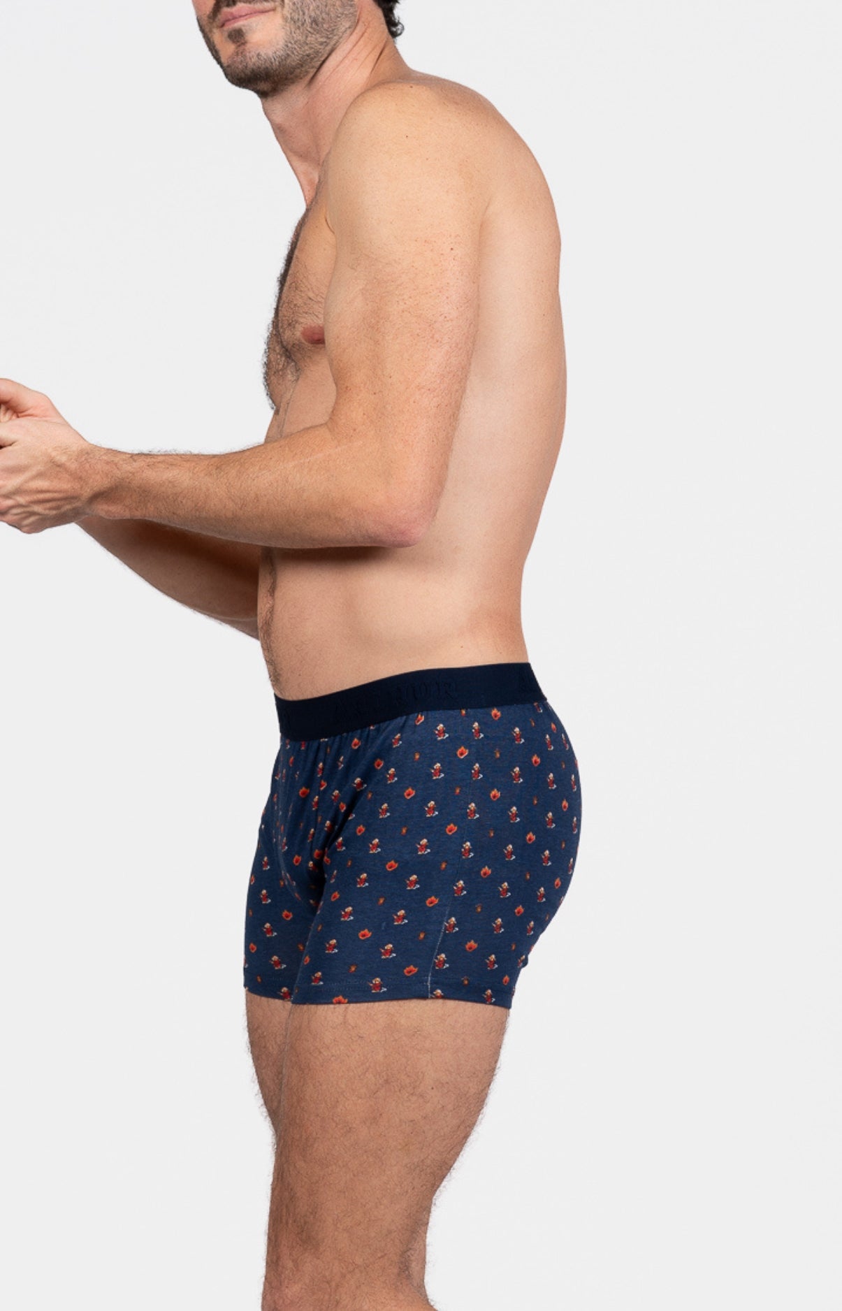 arthur-bob-pompier-boxer-homme-marine-jersey-coton image 4