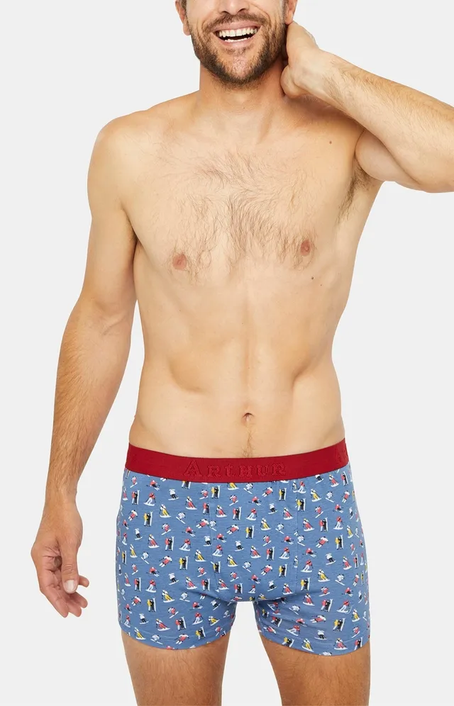 arthur-bob-ski-boxer-coton-imprim-denim image 1