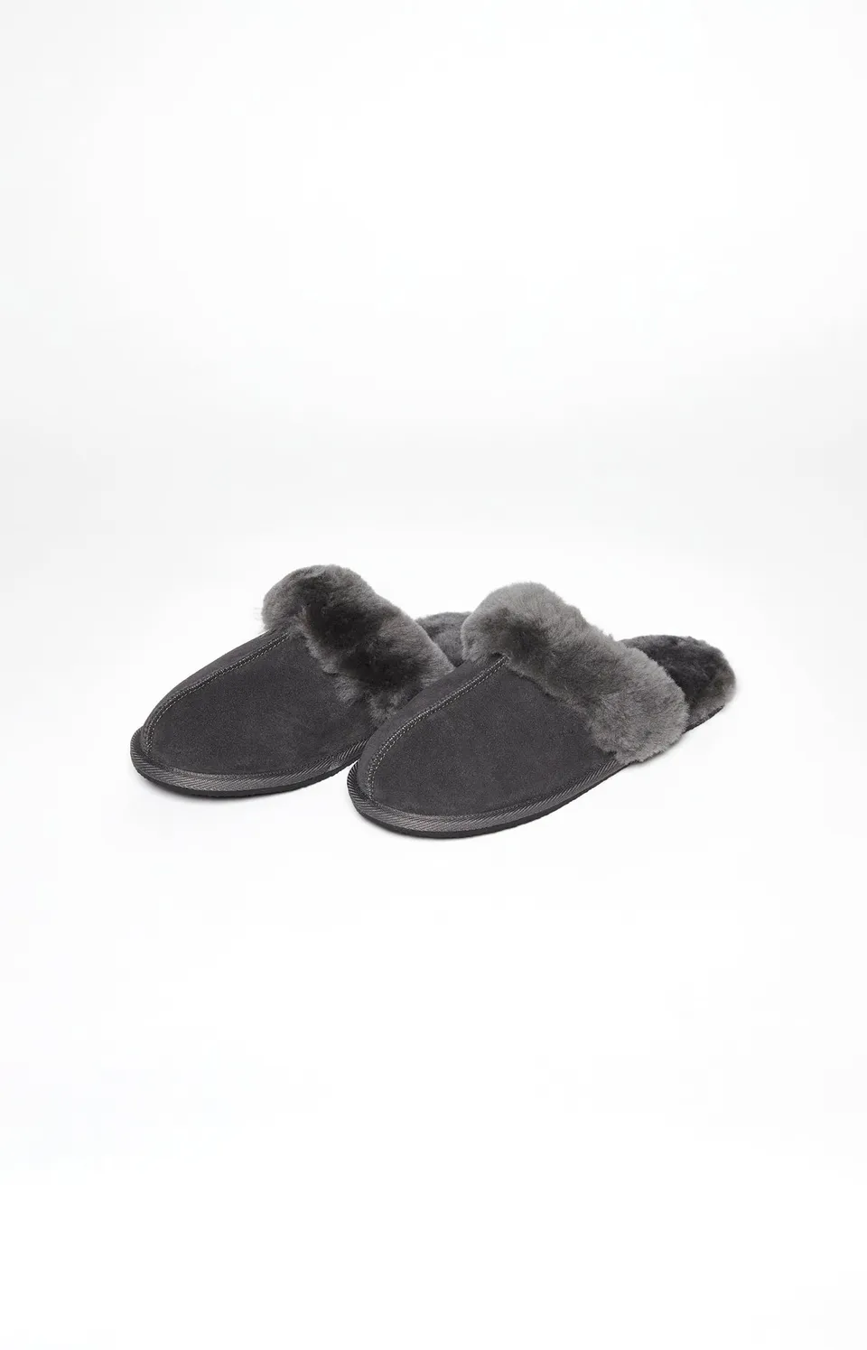 arthur-bob-mules-laine-gris-femme-anthracite image 1