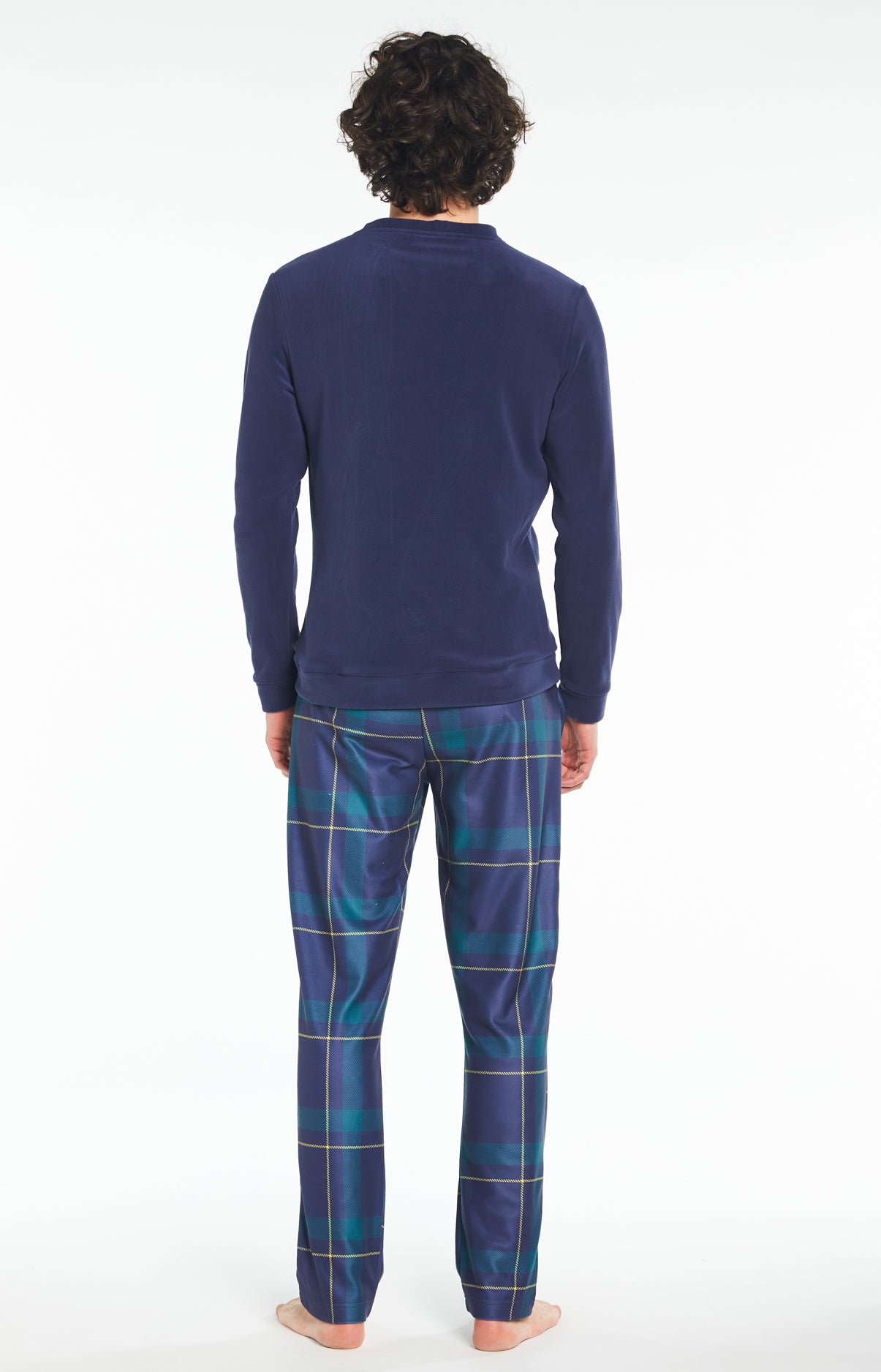 arthur-bob-benjamin-pyjama-polaire-homme-marine-chaud image 4