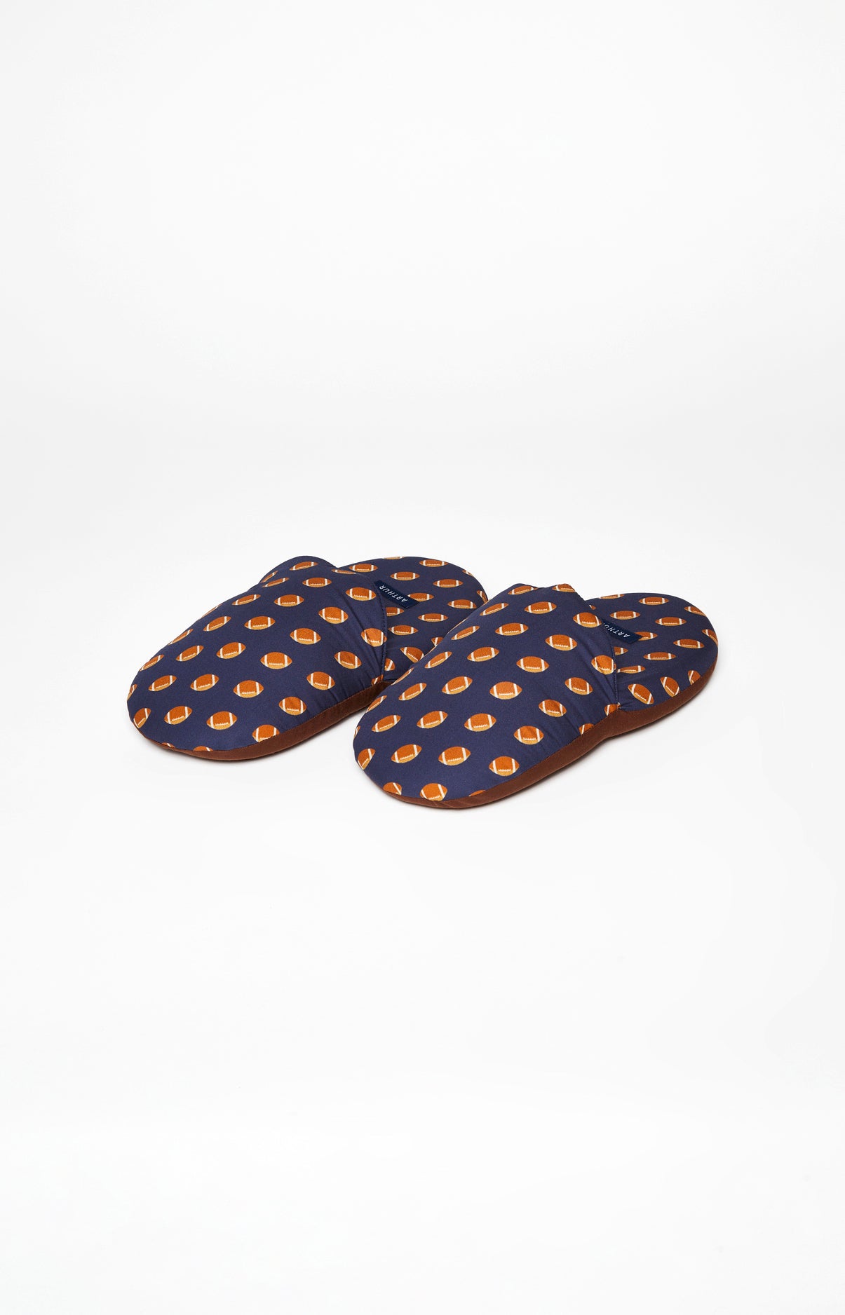 arthur-bob-pantoufles-rugby-coton-bio-marine-43-45 image 1