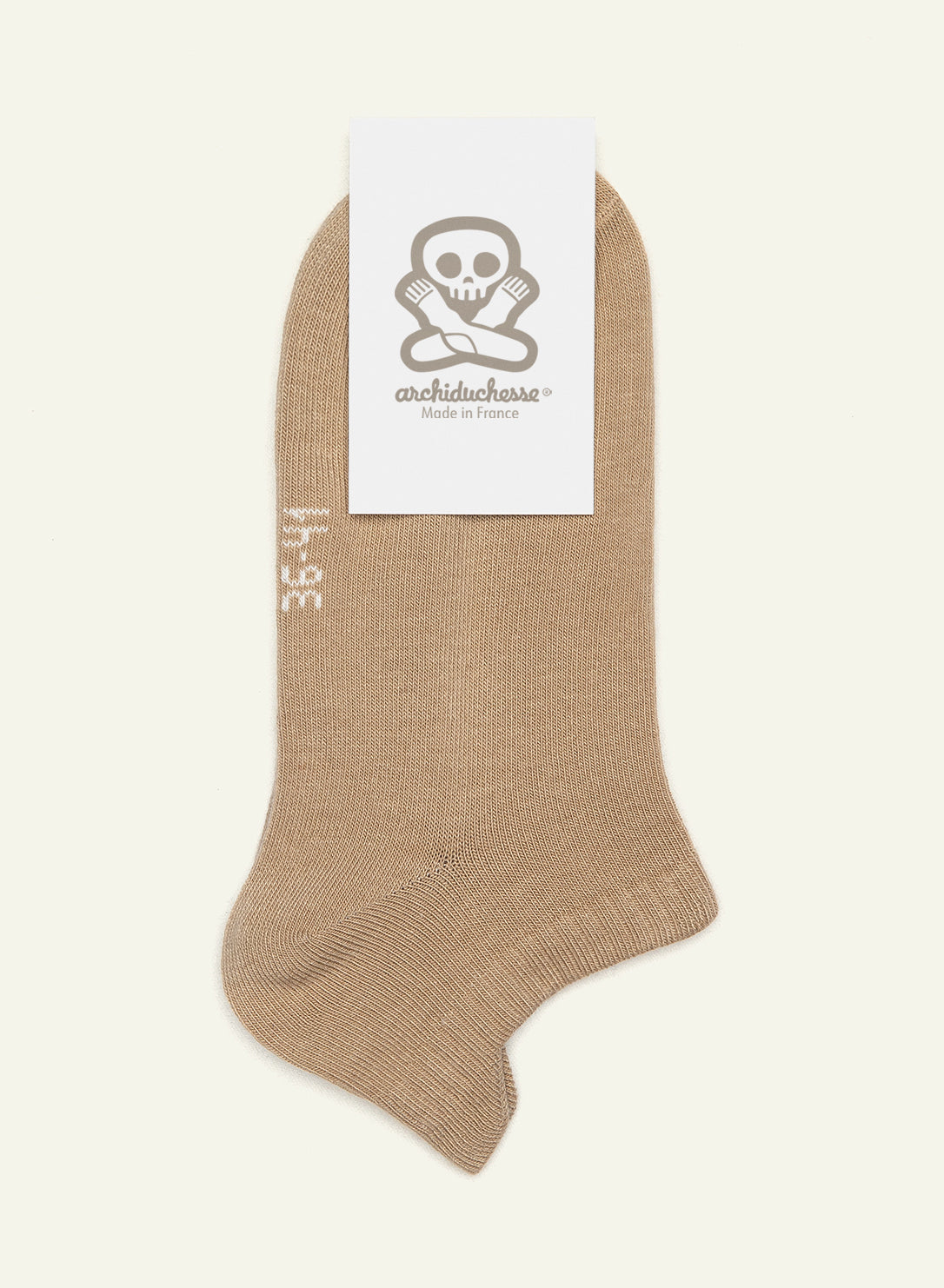 archiduchesse-socquette-beige-caf-au-lait-socquettes-coton image 5