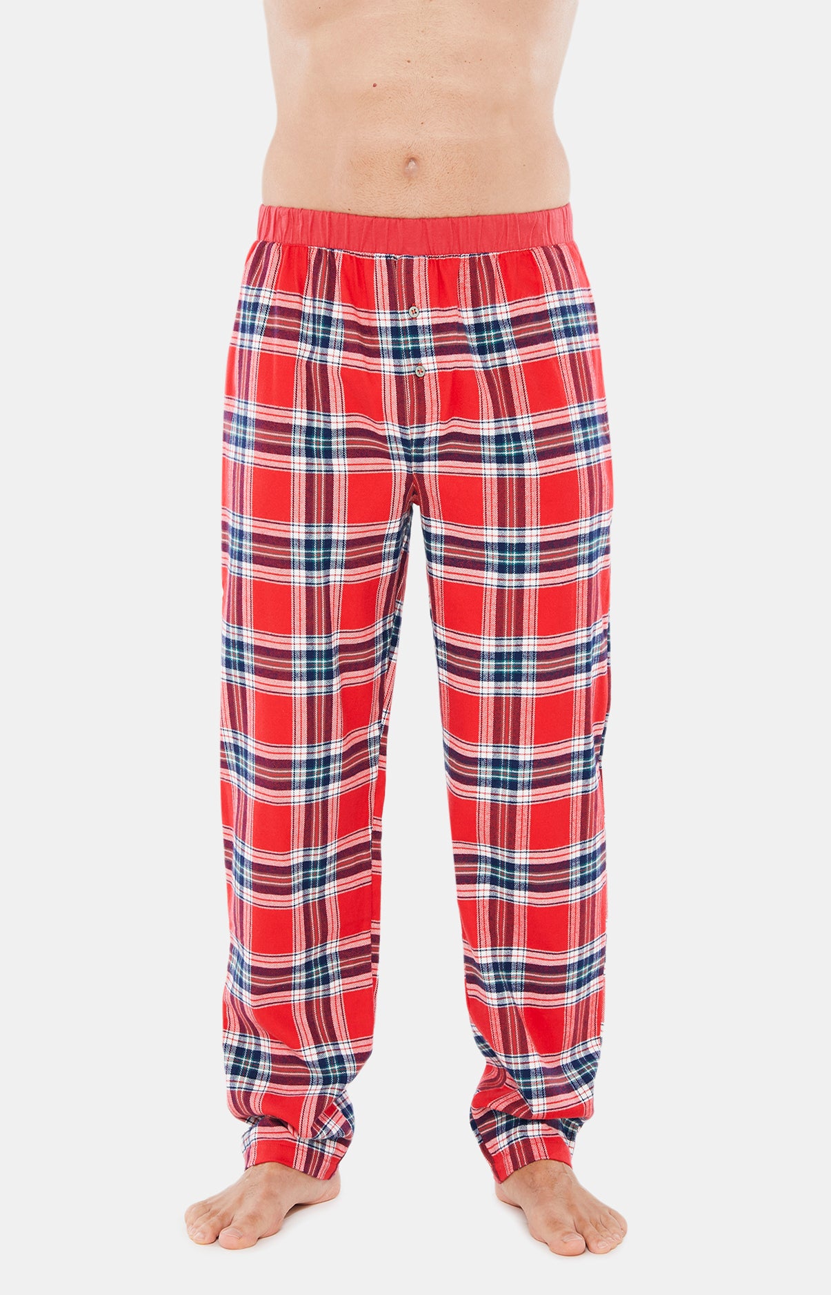arthur-bob-pyjama-logan-rouge-homme-coton-chaud image 6