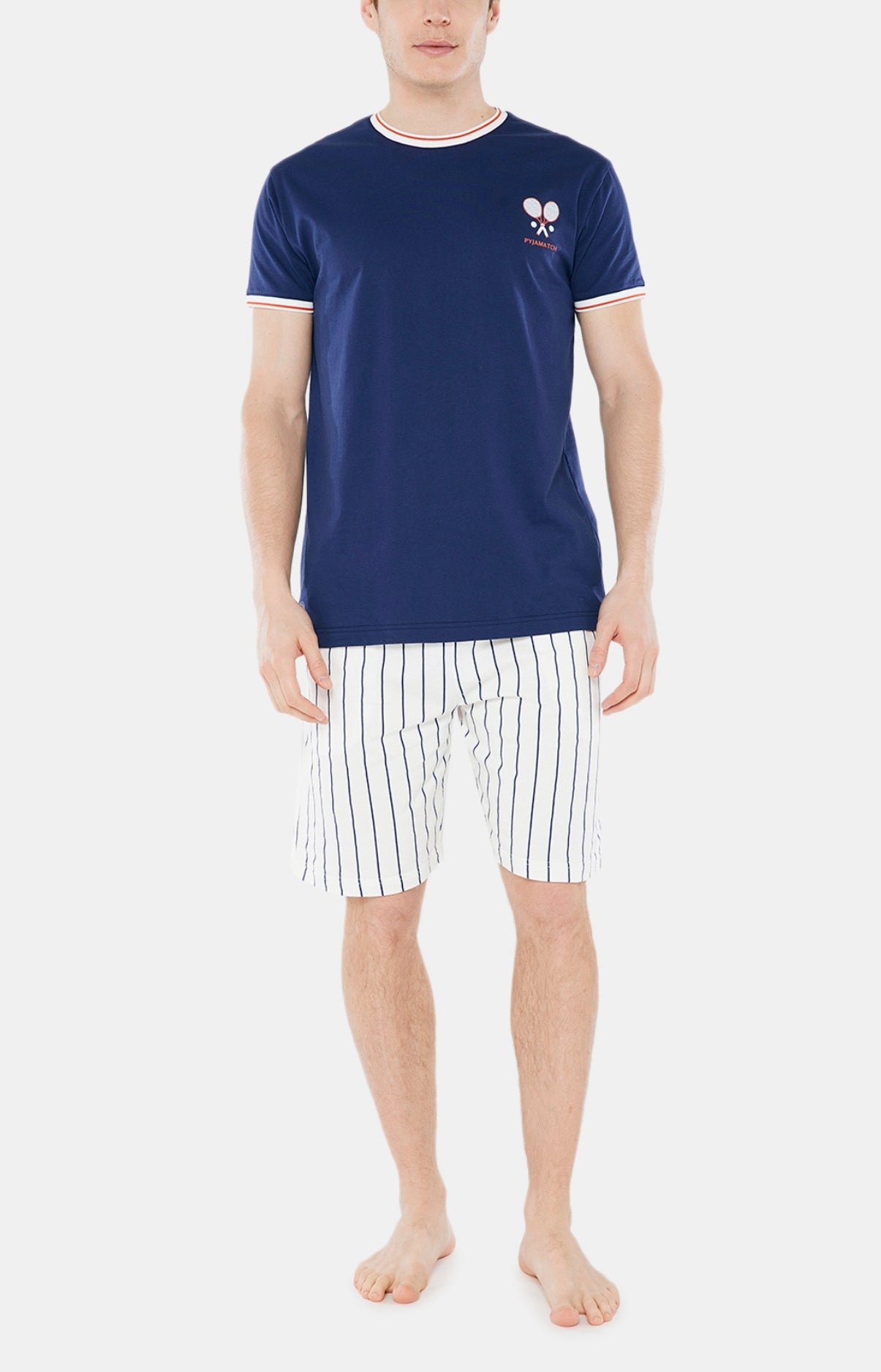 arthur-bob-pyjashort-roland-garros-cru-coton-bio image 1