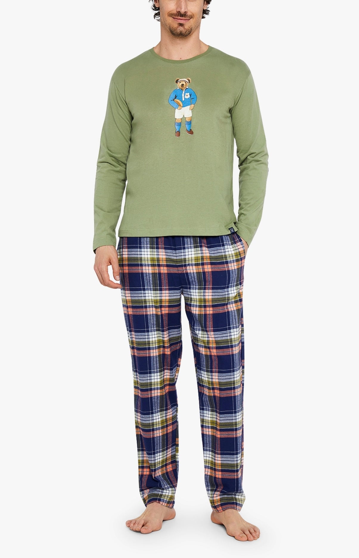 arthur-pilier-de-la-nuit-pyjama-homme-marine-l-coton-bio image 1