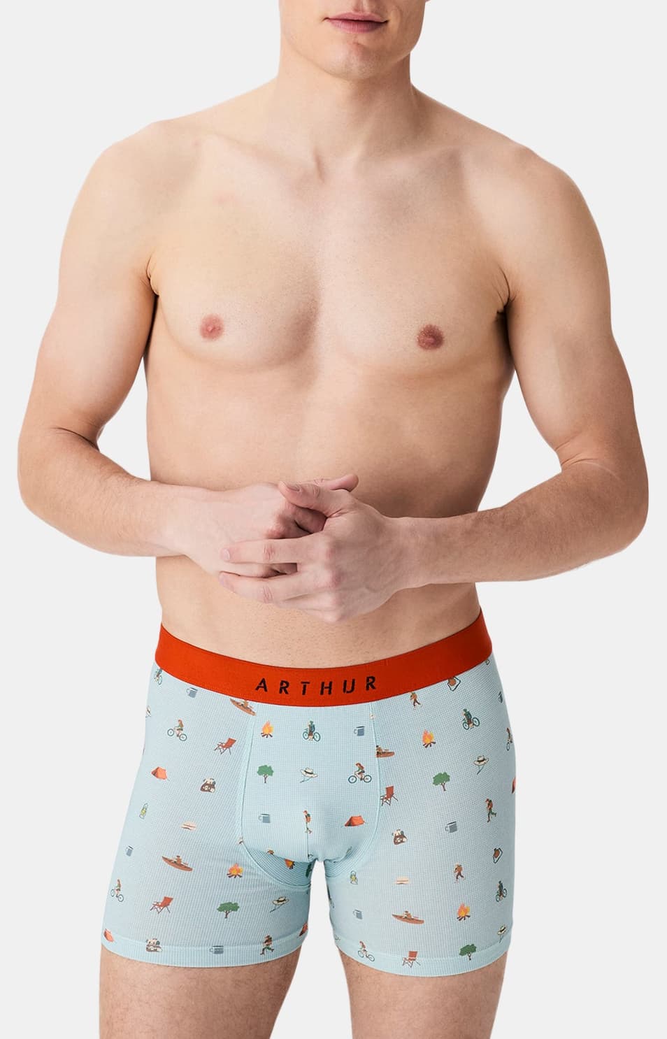 arthur-bob-camping-boxer-coton-bio-celadon image 2