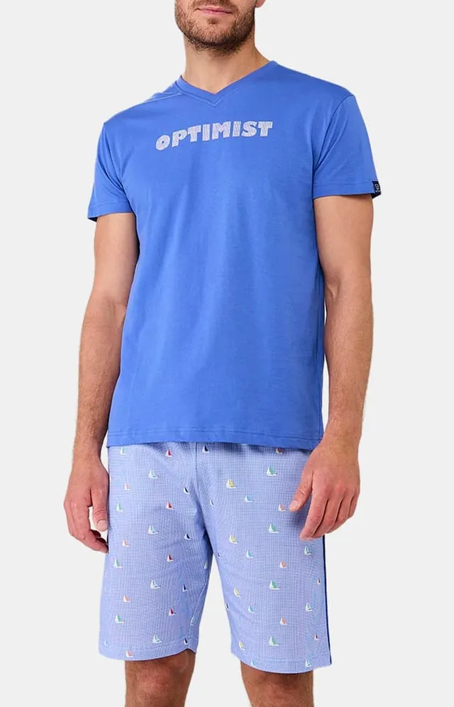 arthur-bob-boat-pyjashort-homme-ciel-coton-bio image 1