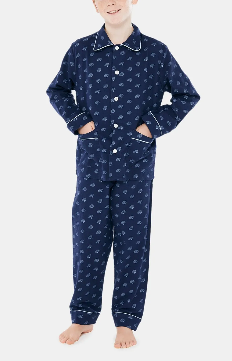 arthur-bob-pyjama-enfant-2cv-bouton-marine image 1