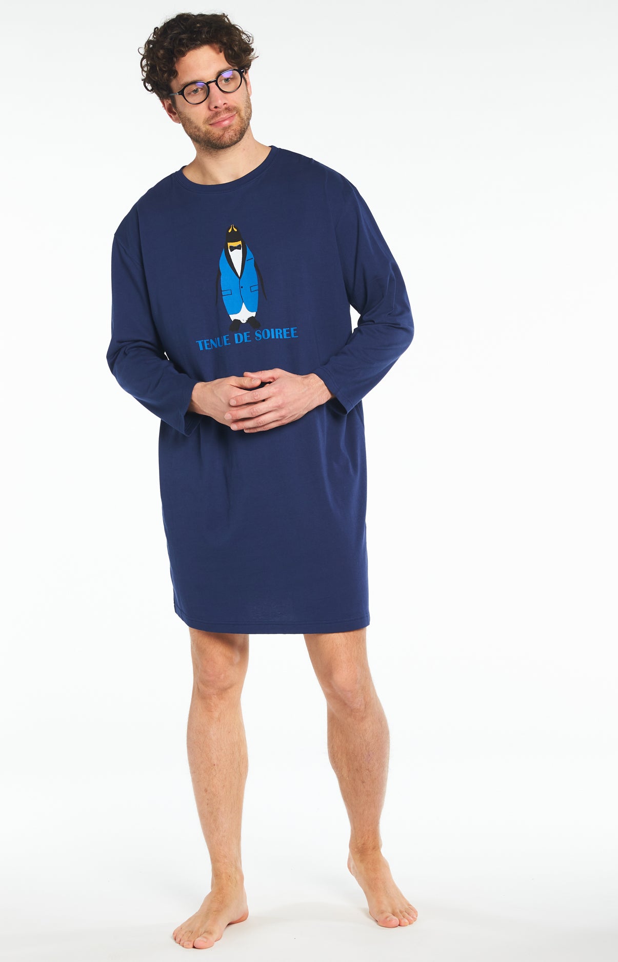 arthur-bob-tenue-de-soir-e-maxi-tee-shirt-marine-tu image 2