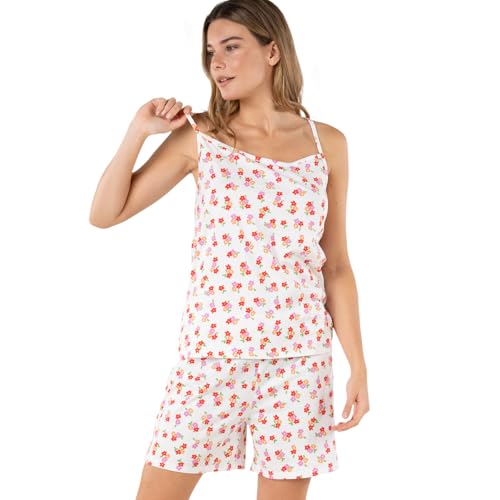 athena-easy-coton-print-pyjama-court-femme-m-coton image 8