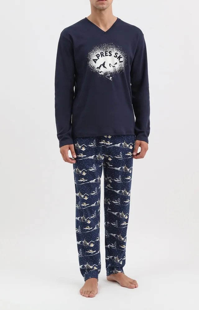 arthur-bob-pyjama-homme-apr-s-ski-nuit-coton-chaud image 1