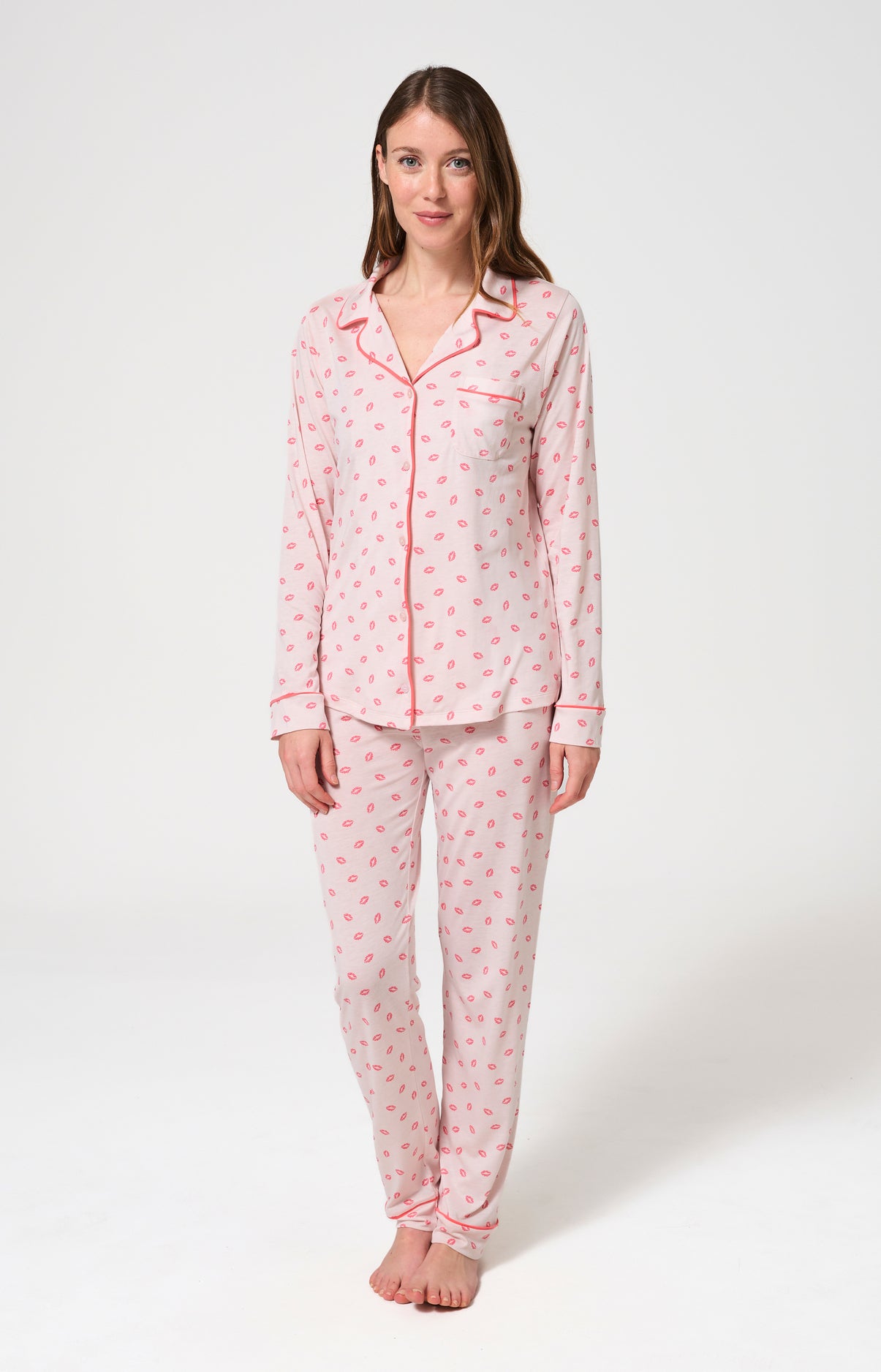 arthur-bob-kiss-pyjama-femme-nude-lyocell-coton image 1