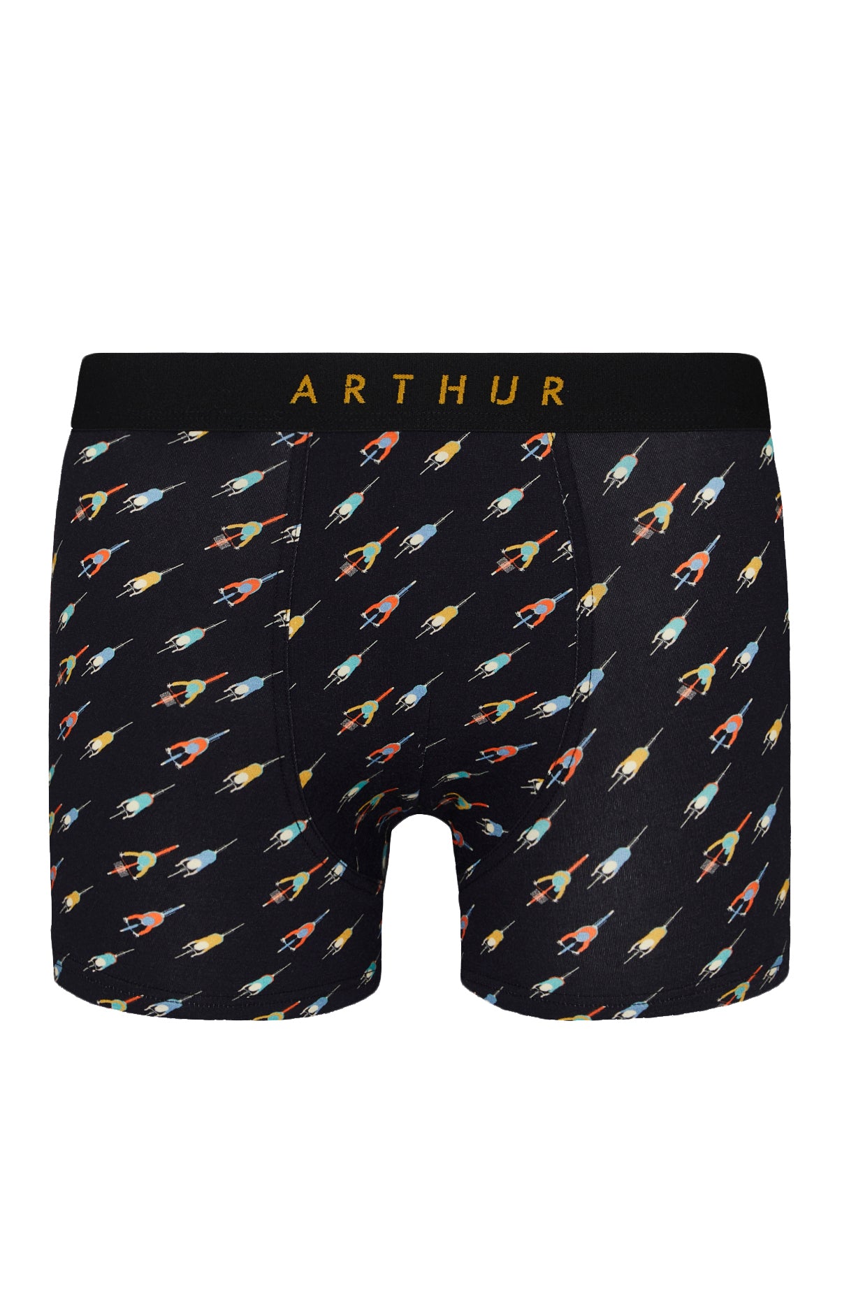 arthur-bob-boxer-cycliste-boxer-homme-noir-coton-bio image 4