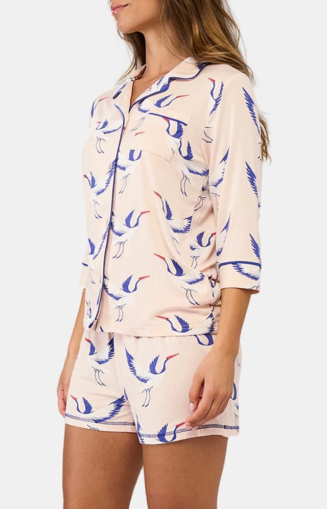 arthur-bob-birdie-pyjama-court-femme-poudre-modal image 4