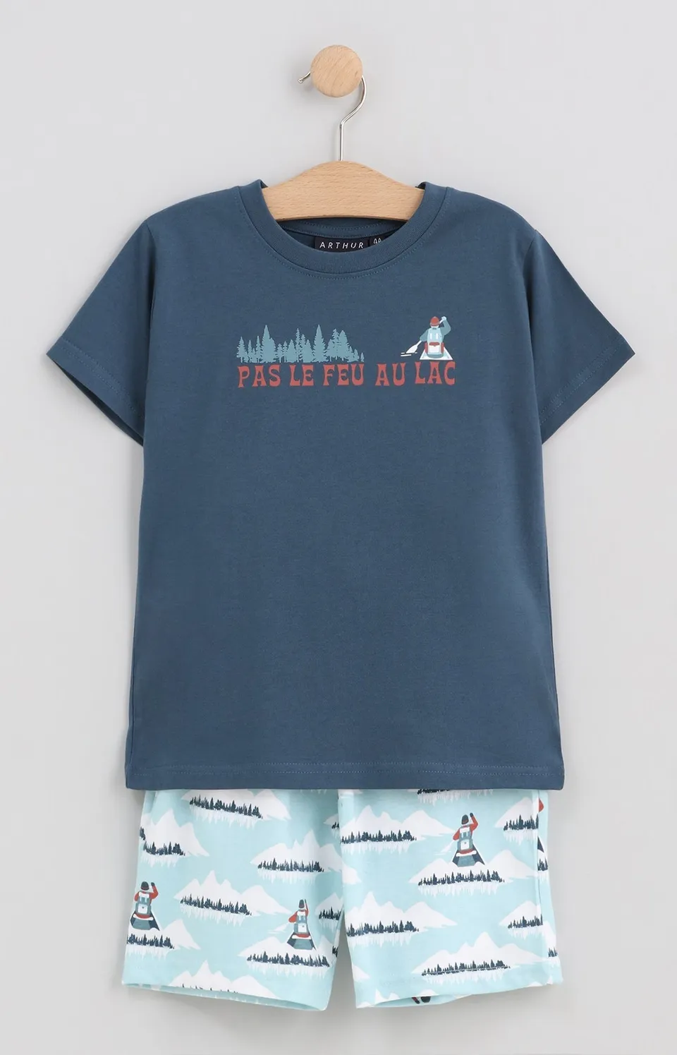 arthur-bob-cano-pyjashort-enfant-glac-8a-coton-l-ger image 1