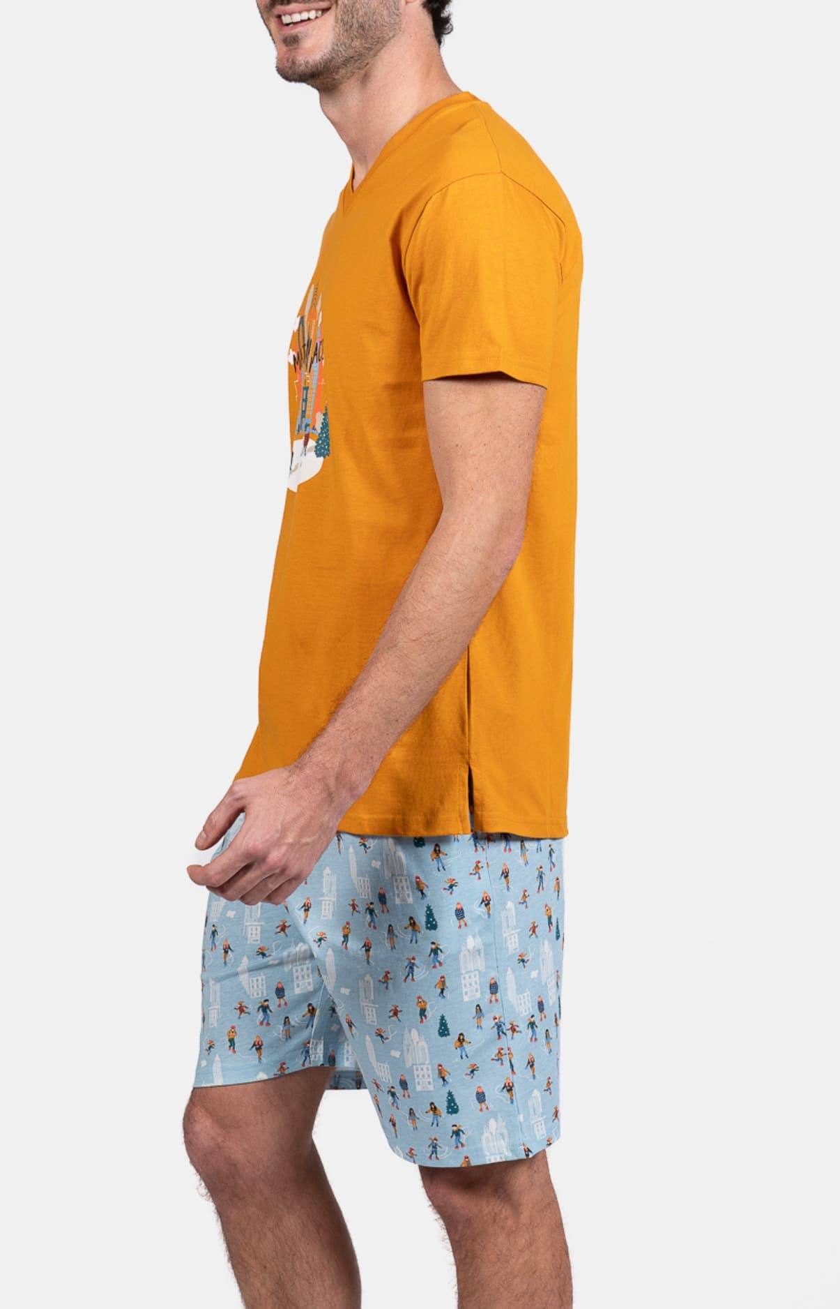arthur-bob-matin-glace-pyjashort-ciel-100-coton image 5