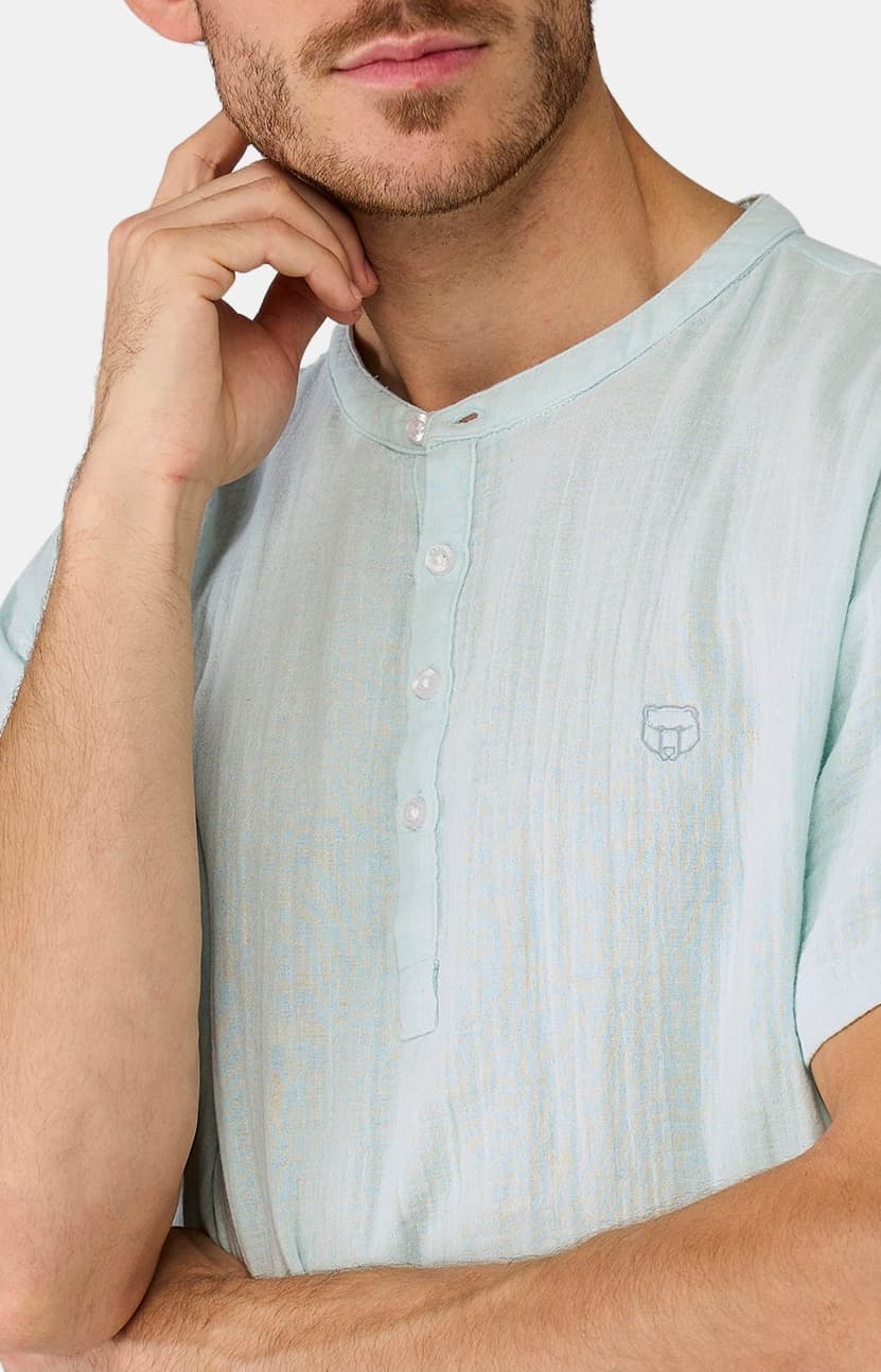 arthur-bob-canard-pyjama-gaze-de-coton-bleu-m image 4