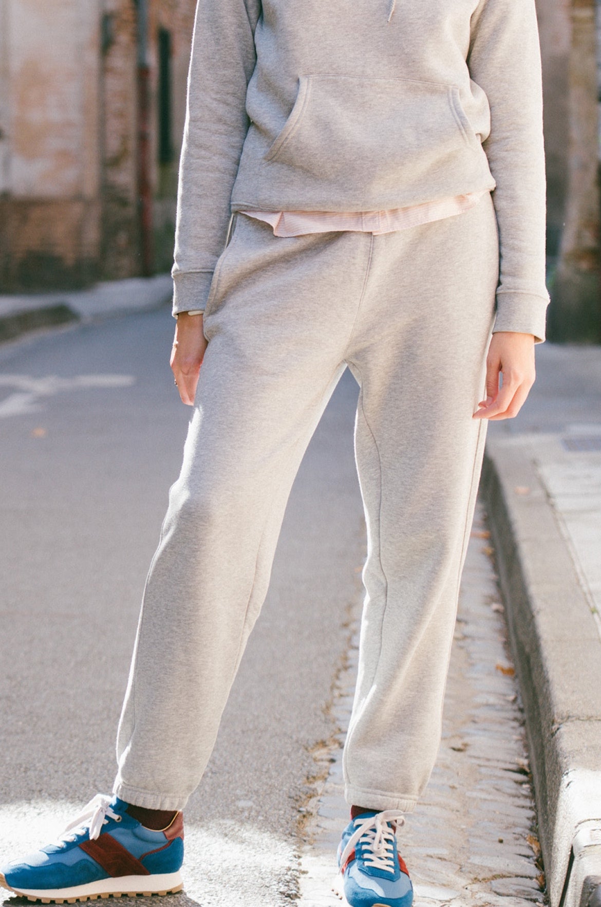 p-trone-jogging-pantalon-pyjama-bleu-marine-coton-bio image 5