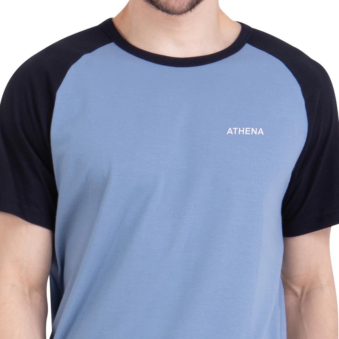 athena-ecopack-pyjama-court-homme-l-col-rond-t-shirt-short image 2