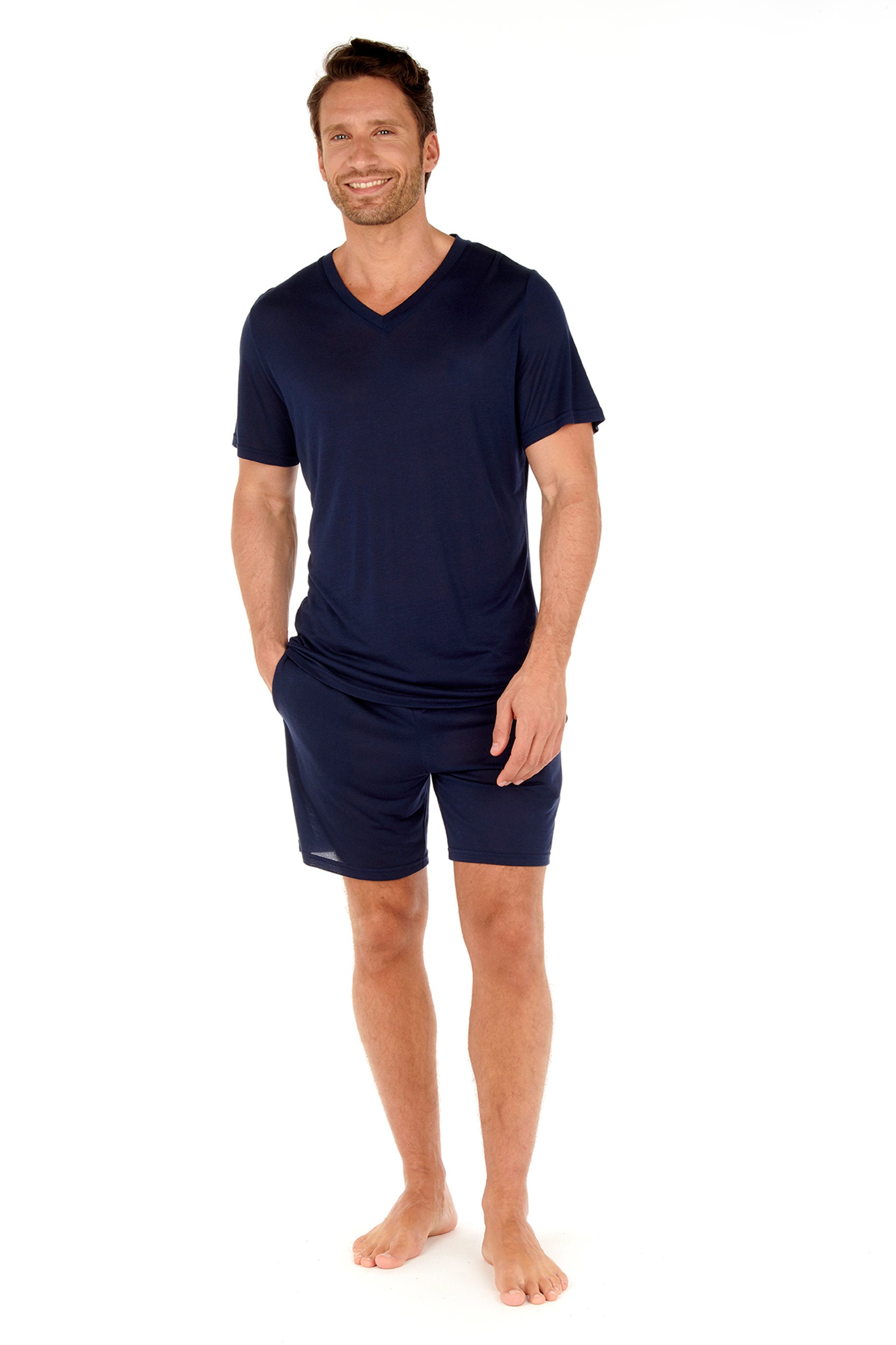 hom-cocooning-short-pyjama-homme-navy-modal image 2