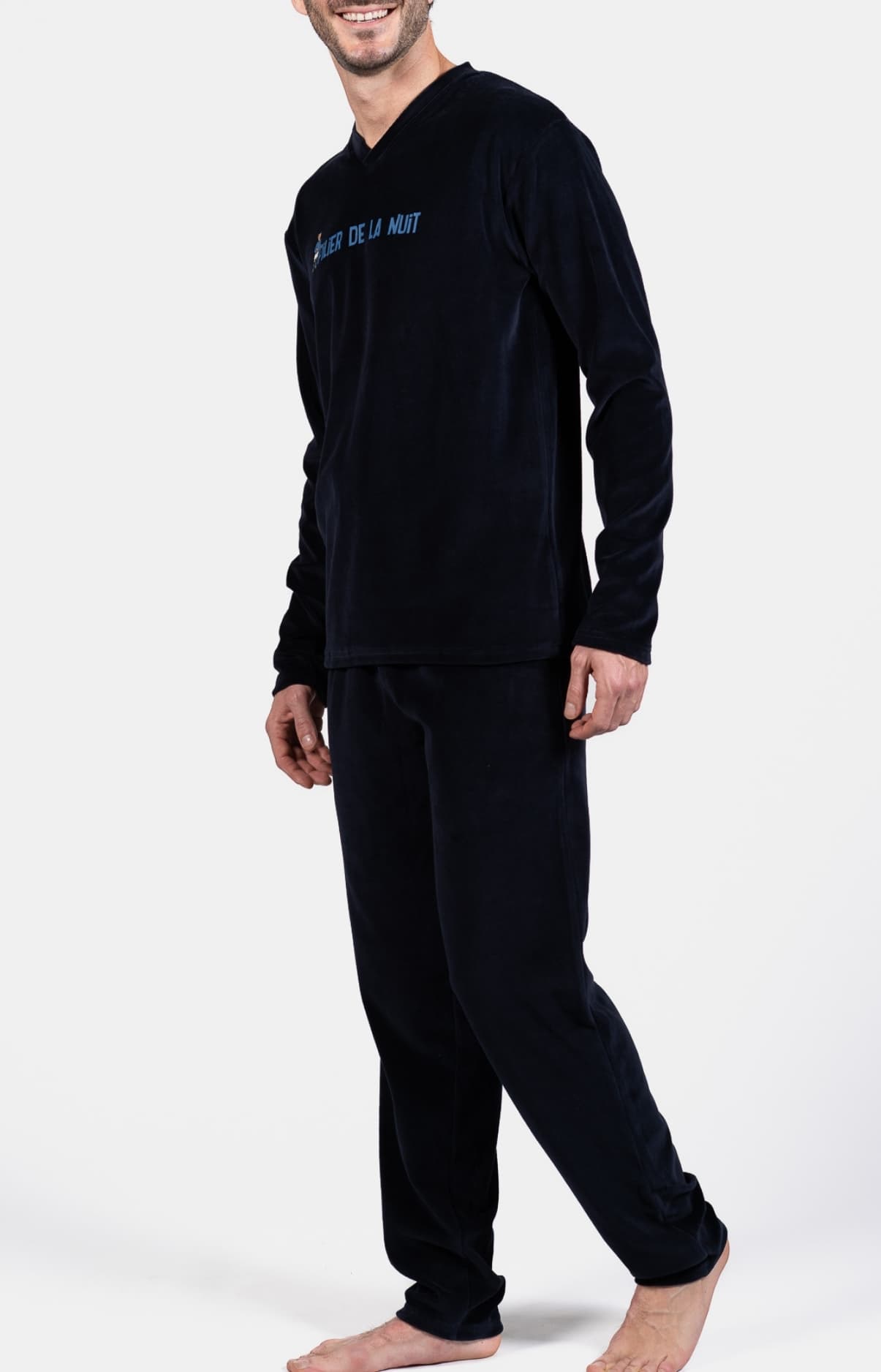 arthur-bob-pilier-de-la-nuit-pyjama-velours-noir-coton image 5